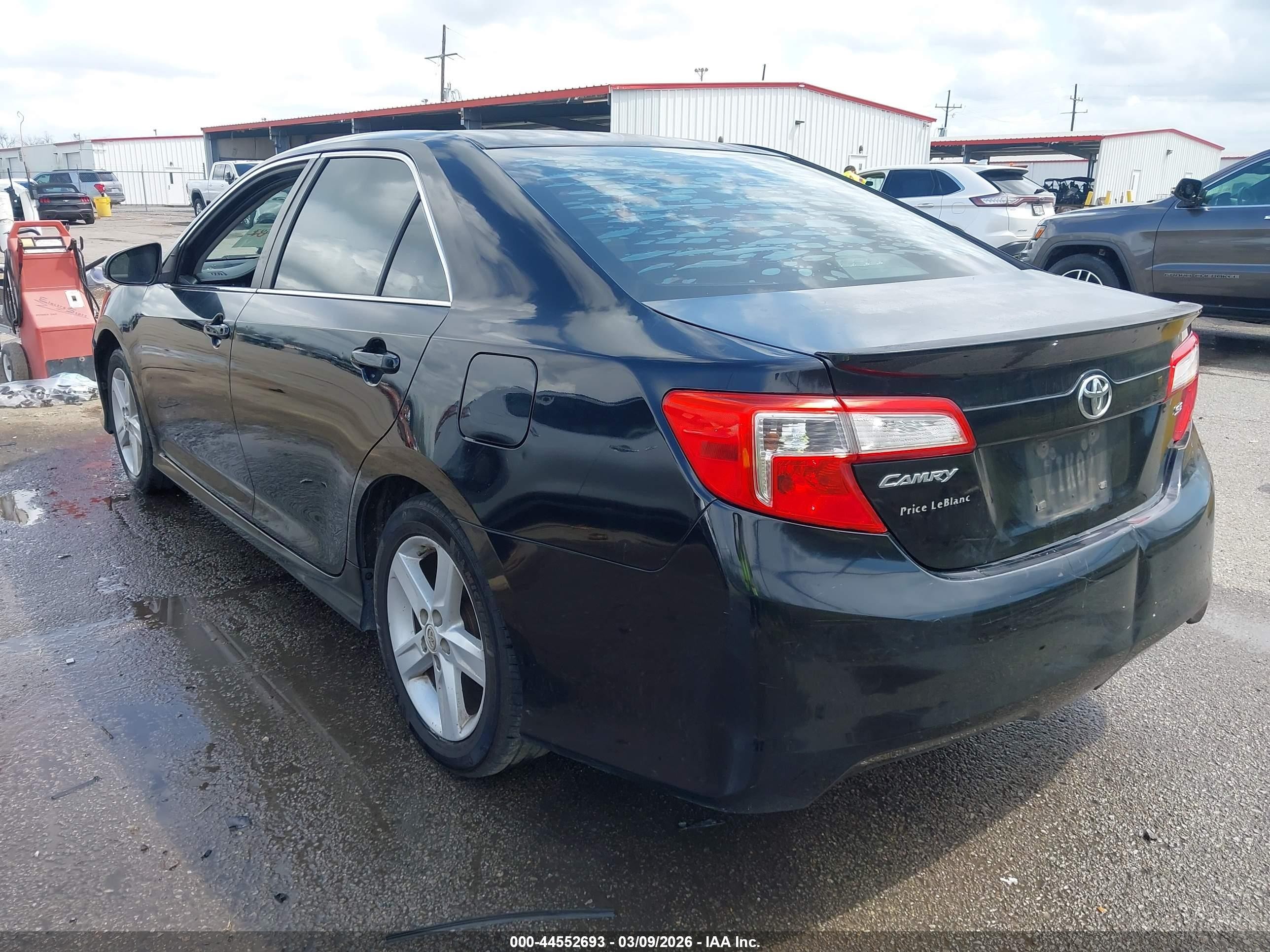 2012 Toyota Camry Se Black vin: 4T1BF1FK4CU098609