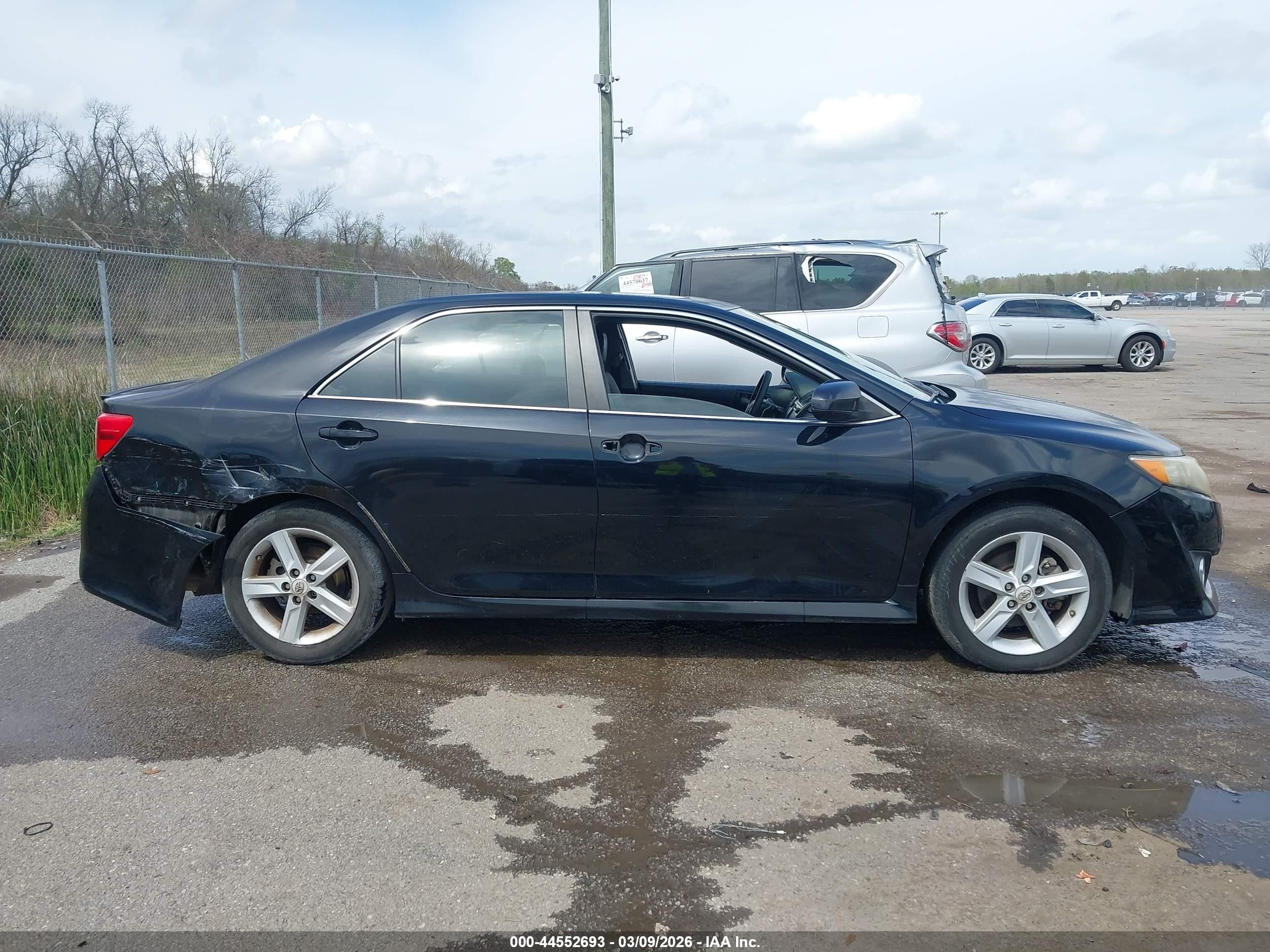 2012 Toyota Camry Se Black vin: 4T1BF1FK4CU098609