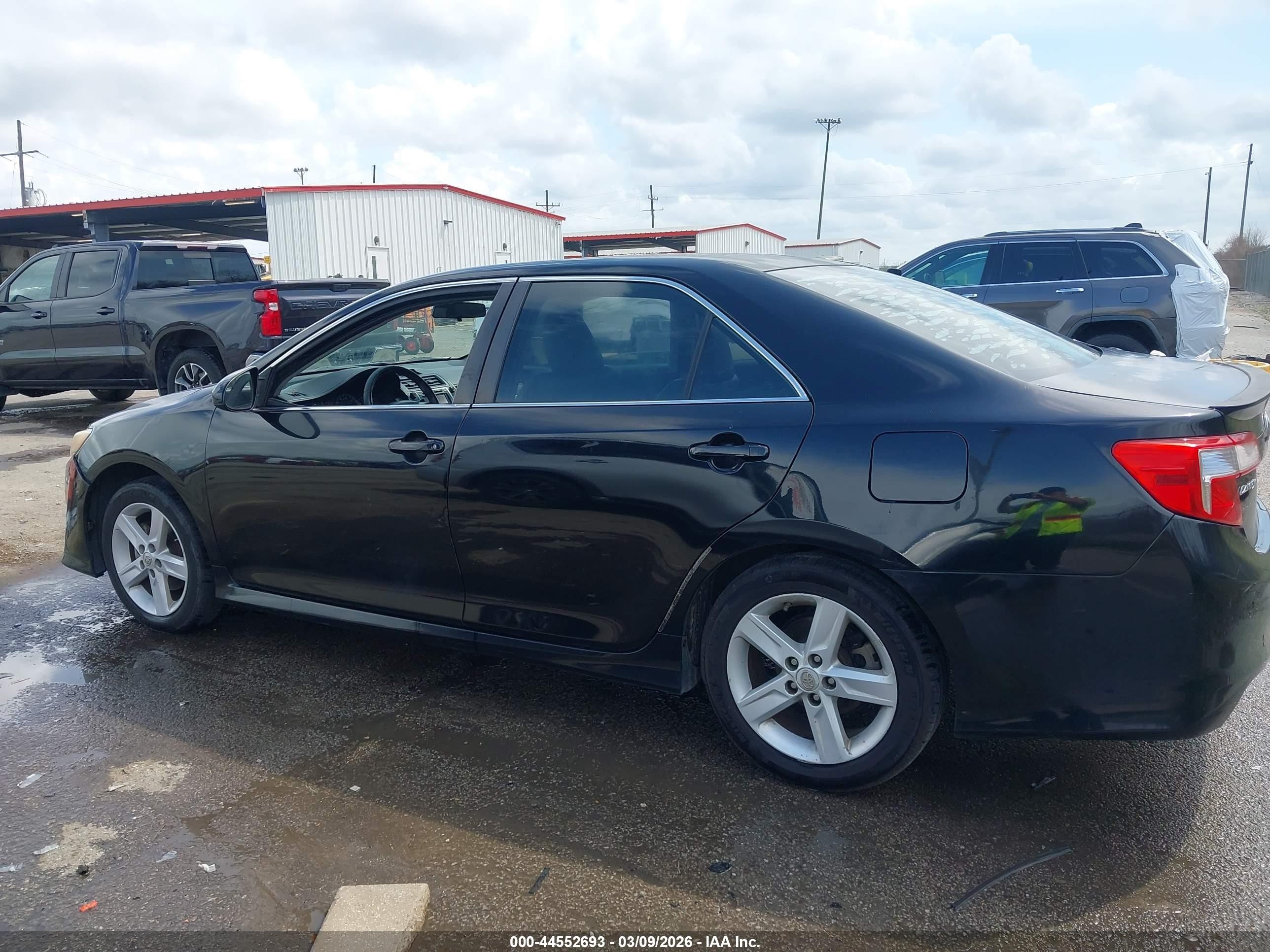 2012 Toyota Camry Se Black vin: 4T1BF1FK4CU098609