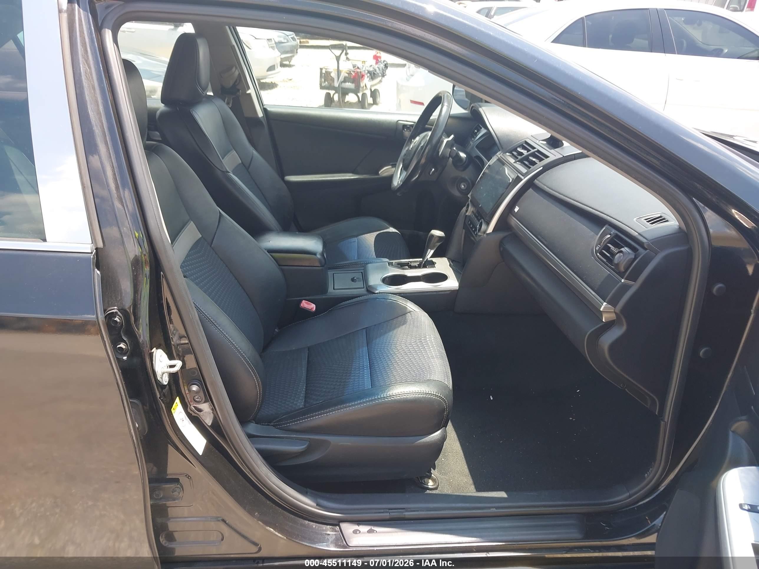 2012 Toyota Camry Se Black vin: 4T1BF1FK4CU101976