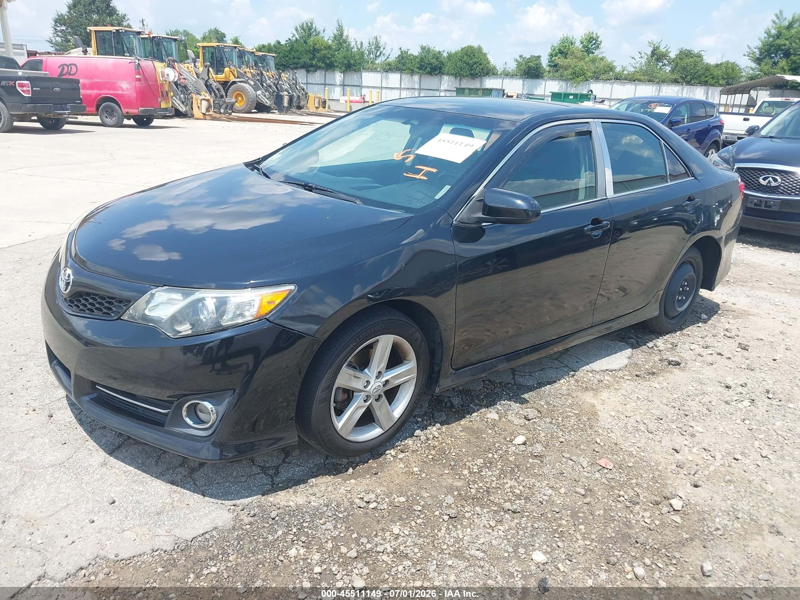 2012 Toyota Camry Se Black vin: 4T1BF1FK4CU101976
