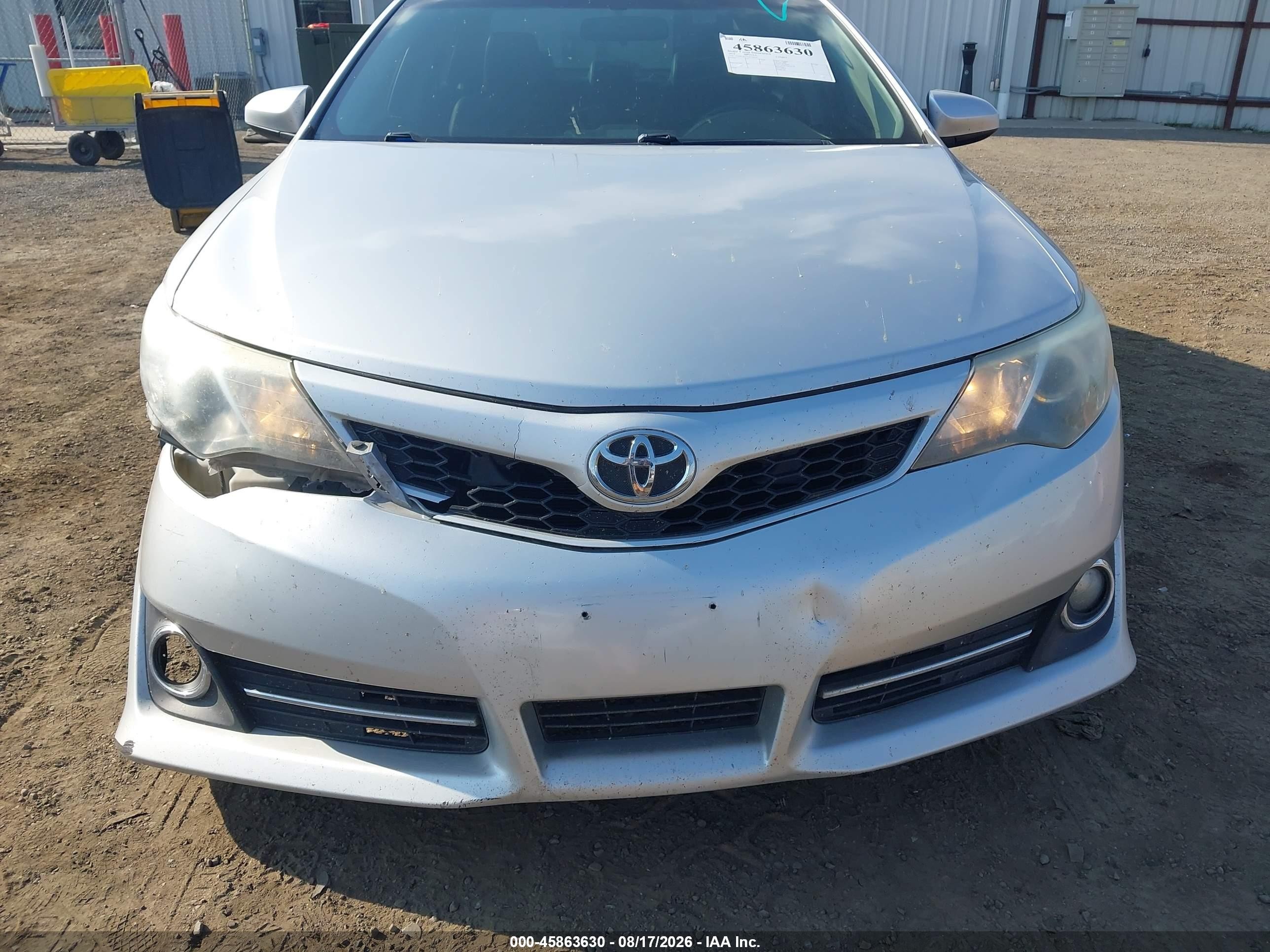 2012 Toyota Camry Se Серебряный vin: 4T1BF1FK4CU126070