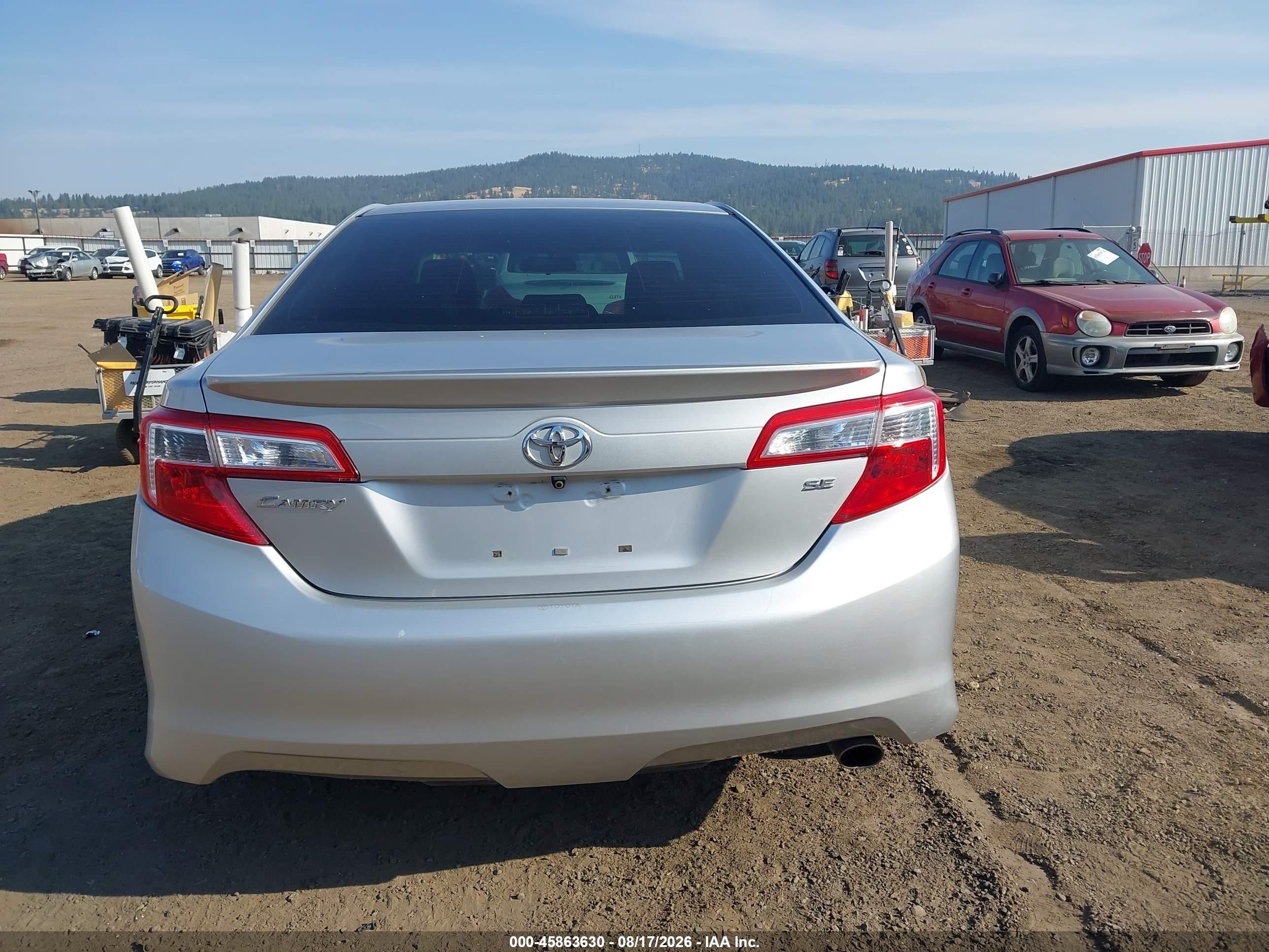 2012 Toyota Camry Se Серебряный vin: 4T1BF1FK4CU126070