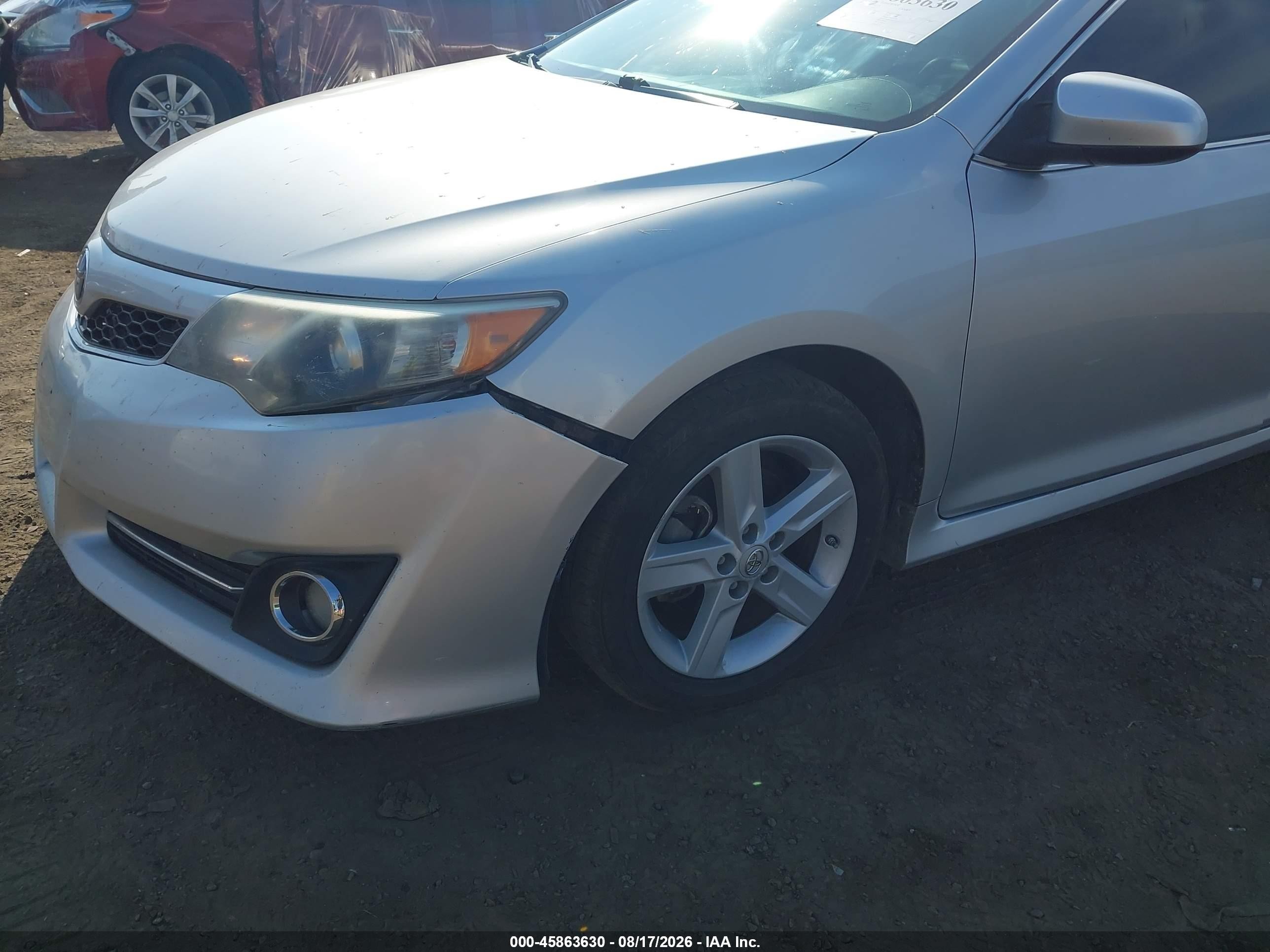 2012 Toyota Camry Se Серебряный vin: 4T1BF1FK4CU126070