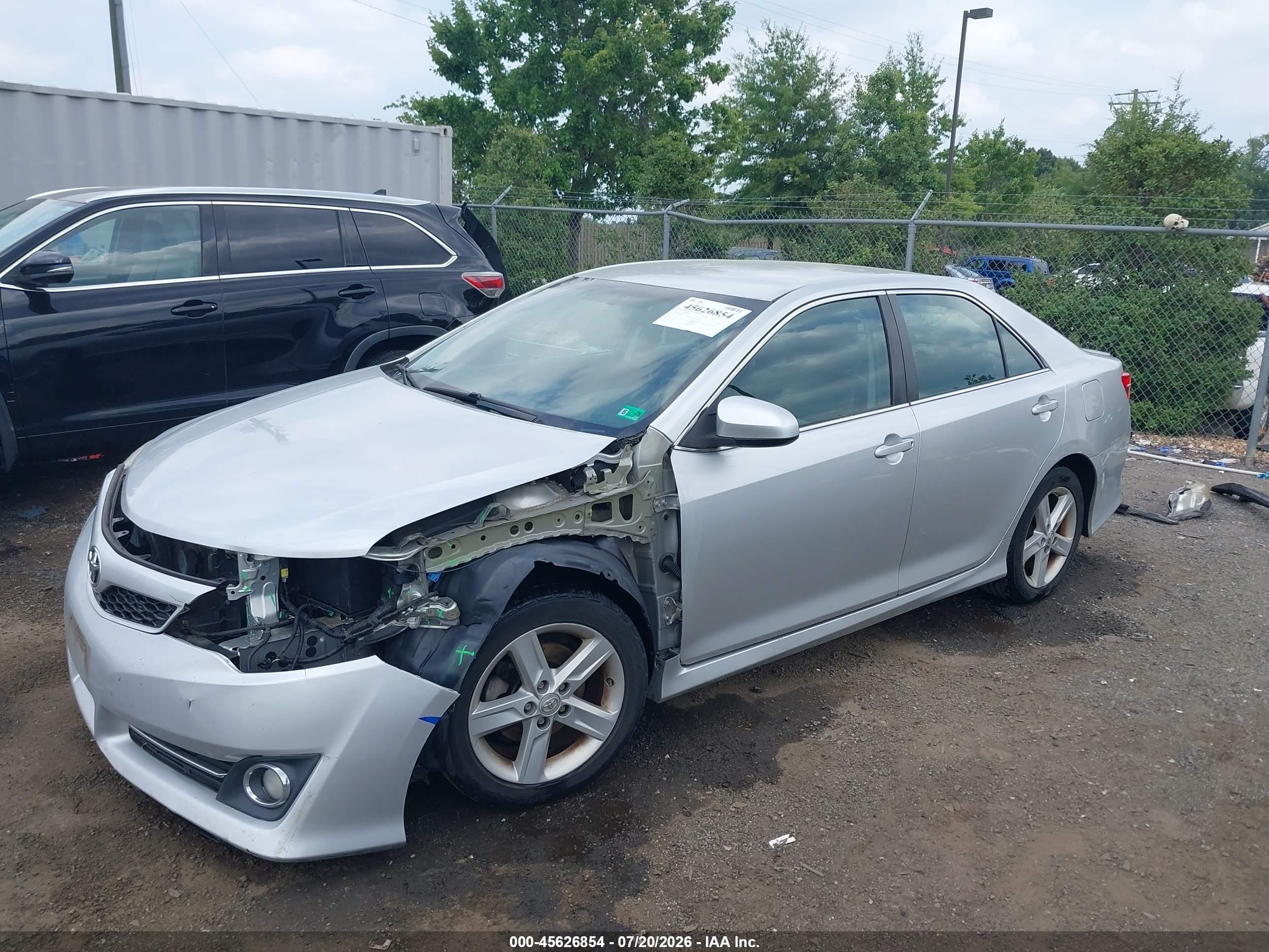 2012 Toyota Camry Se Silver vin: 4T1BF1FK4CU134508