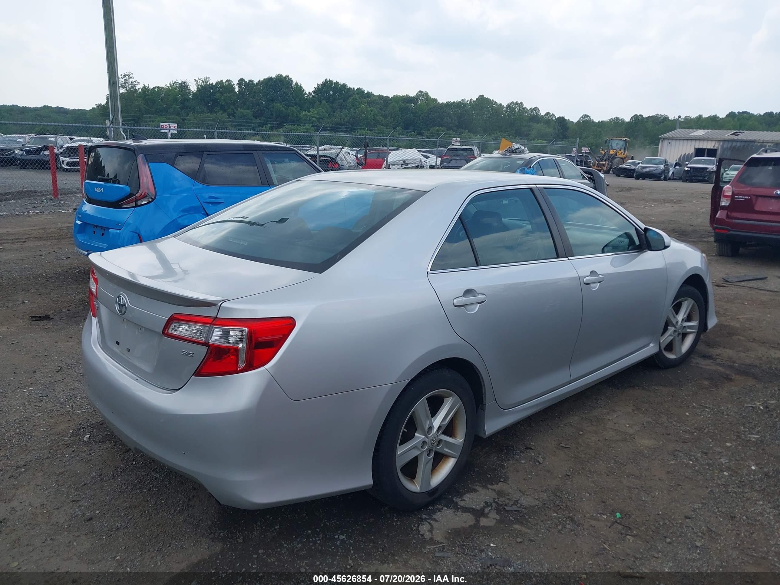 2012 Toyota Camry Se Silver vin: 4T1BF1FK4CU134508
