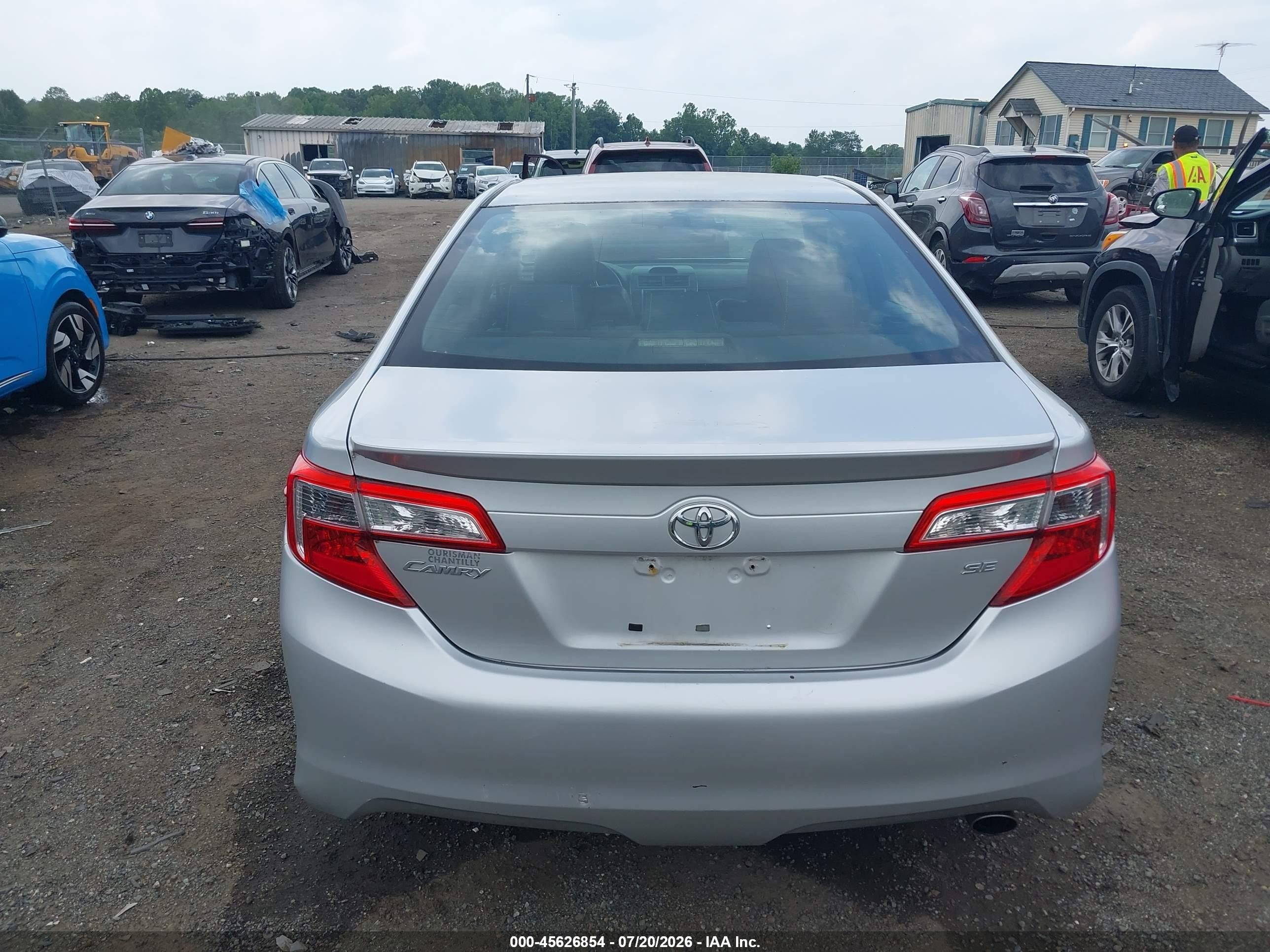 2012 Toyota Camry Se Silver vin: 4T1BF1FK4CU134508