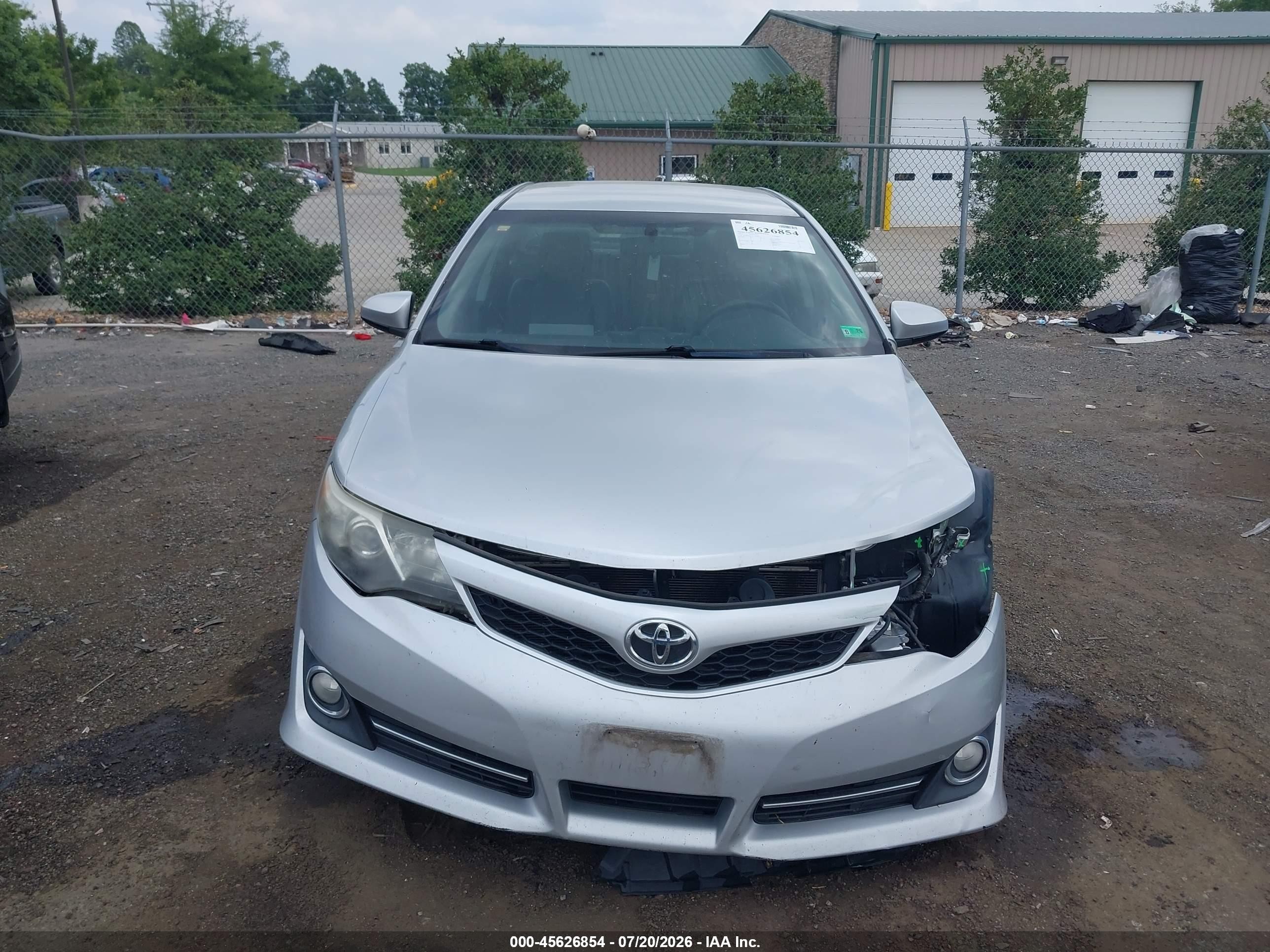 2012 Toyota Camry Se Silver vin: 4T1BF1FK4CU134508