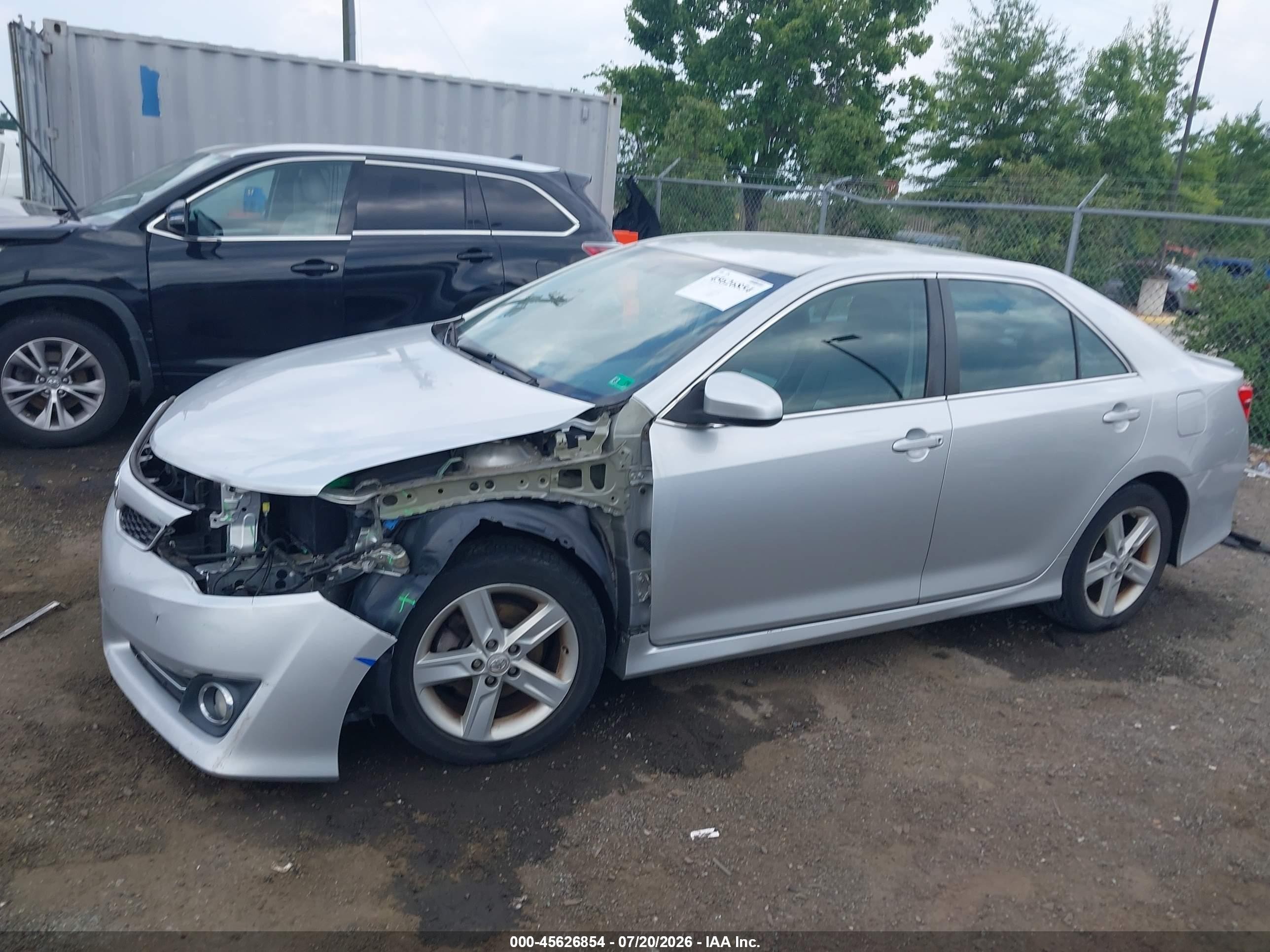 2012 Toyota Camry Se Silver vin: 4T1BF1FK4CU134508