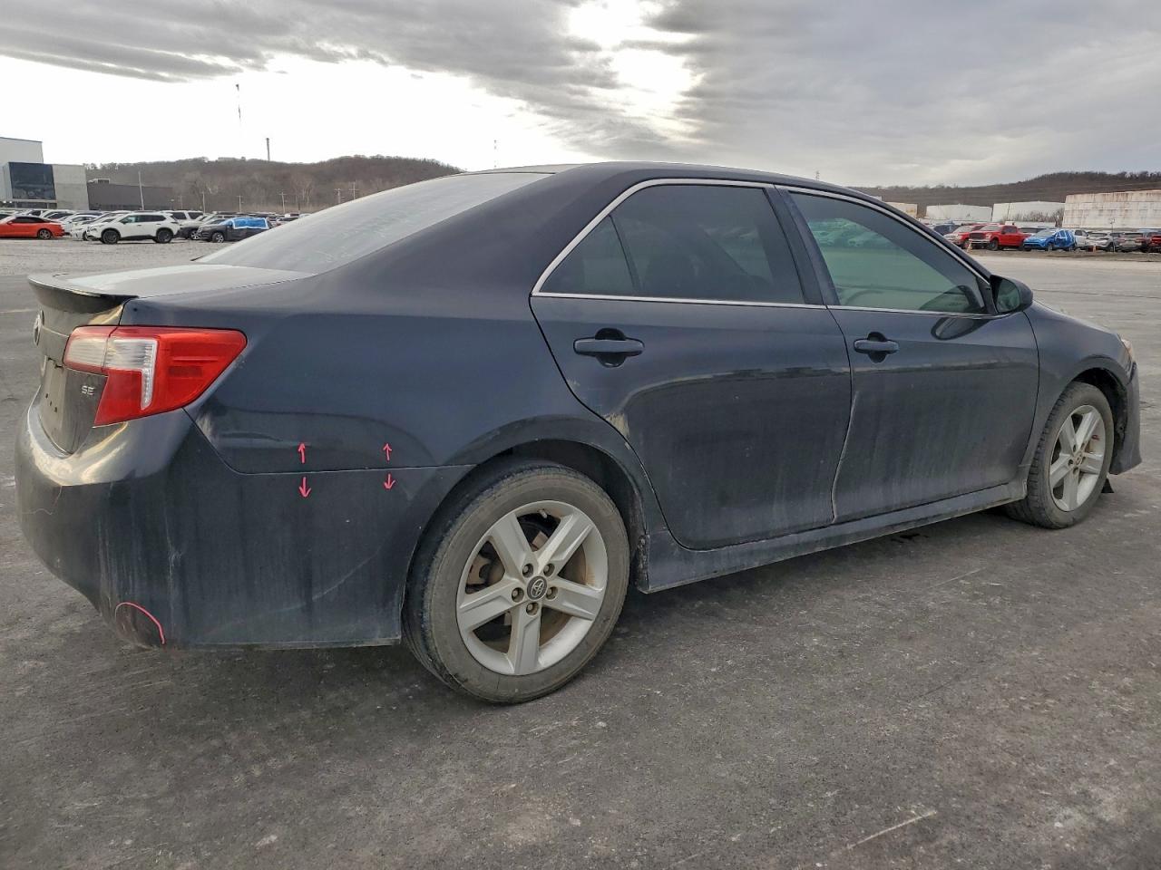 2012 Toyota Camry Se Black vin: 4T1BF1FK4CU138848