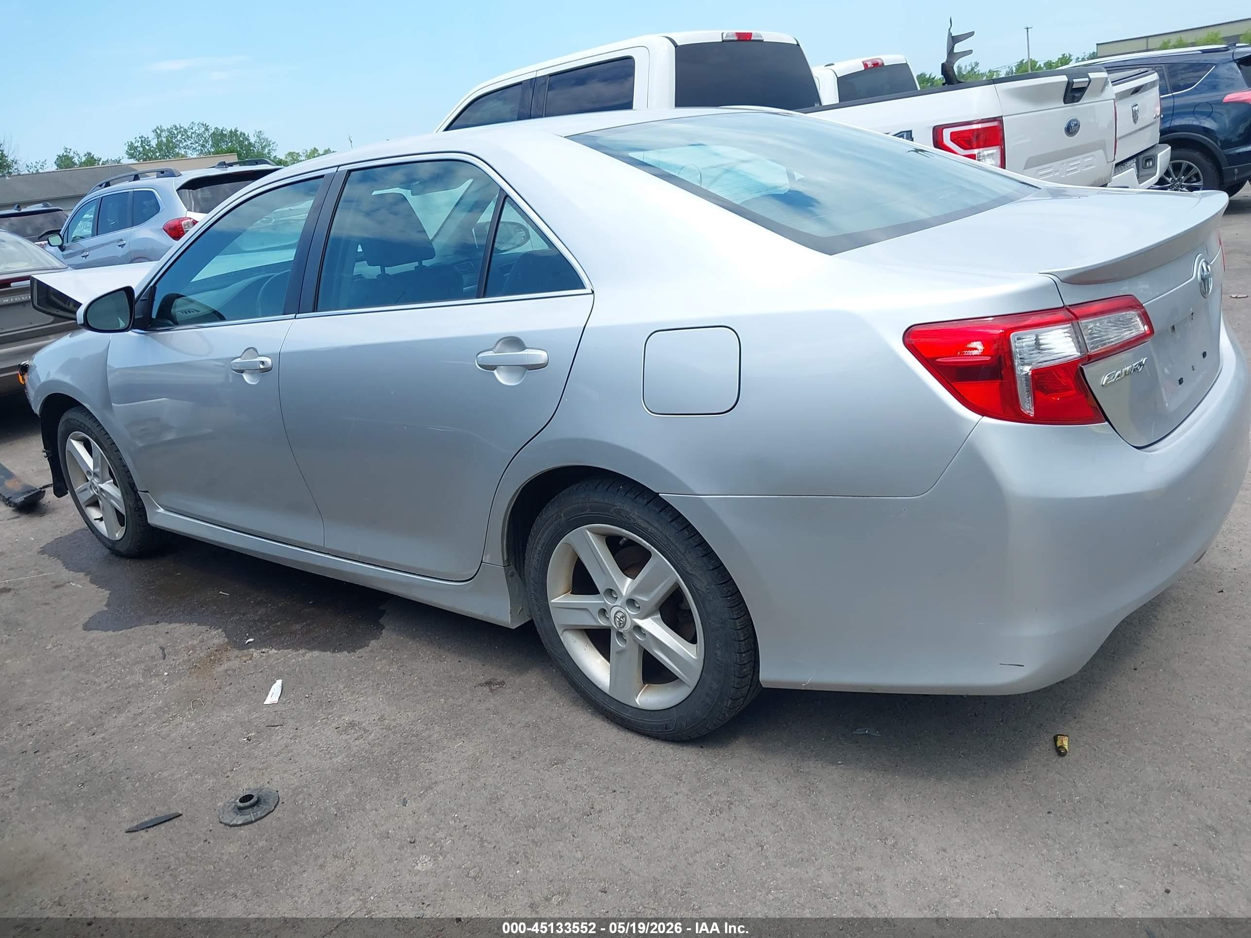 2012 Toyota Camry Se Silver vin: 4T1BF1FK4CU140437