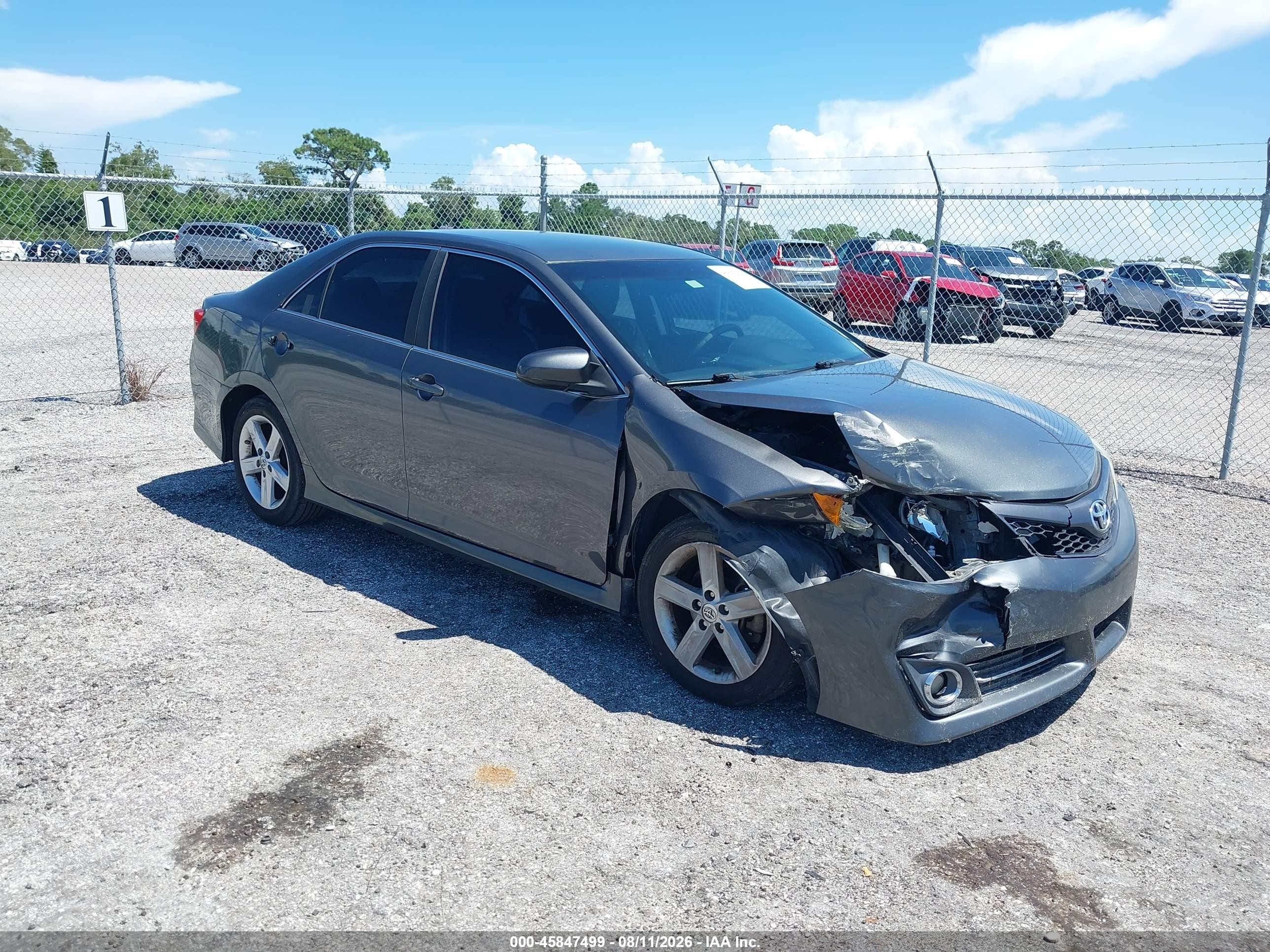 2012 Toyota Camry Se Gray vin: 4T1BF1FK4CU159408