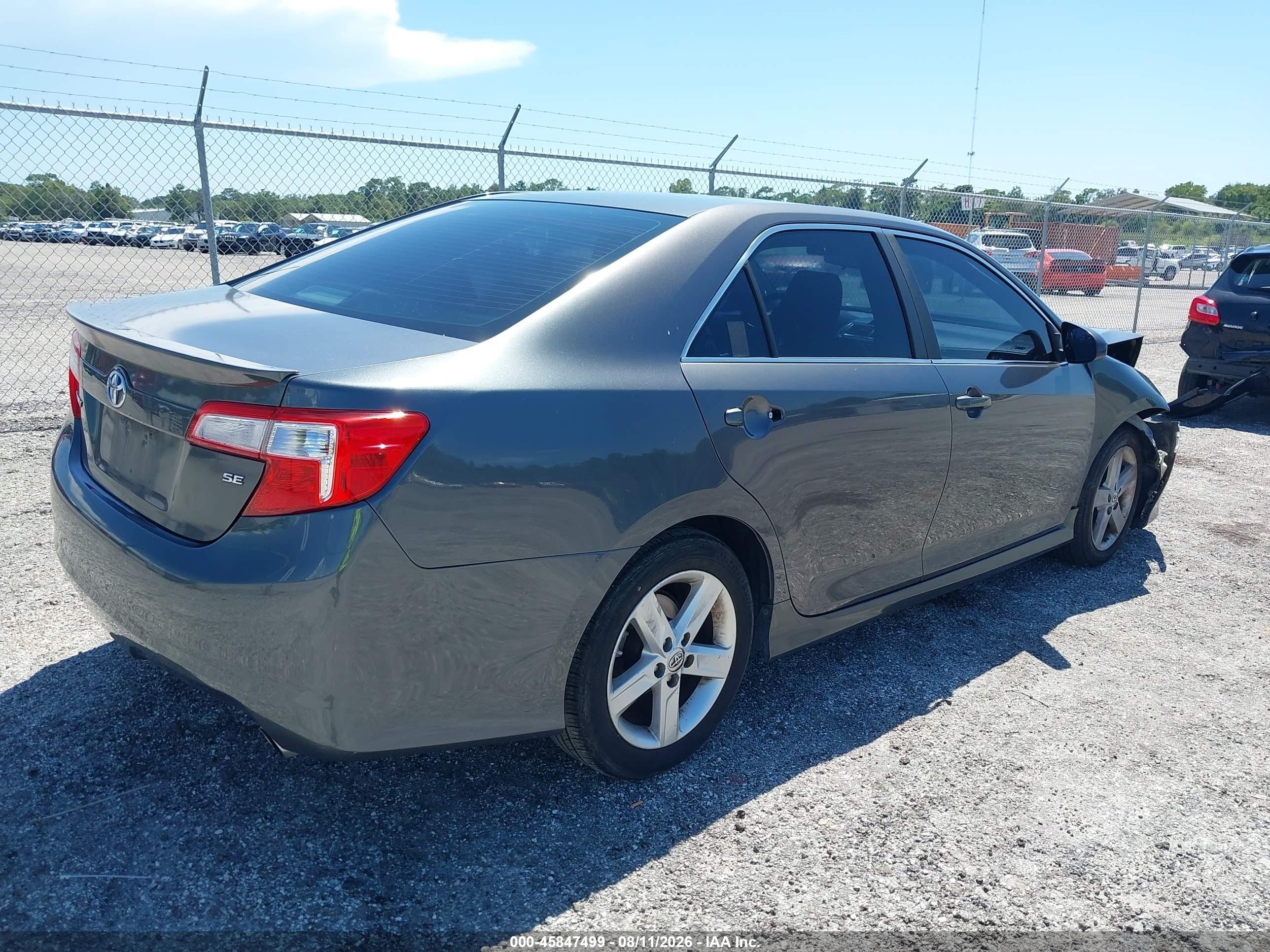 2012 Toyota Camry Se Gray vin: 4T1BF1FK4CU159408