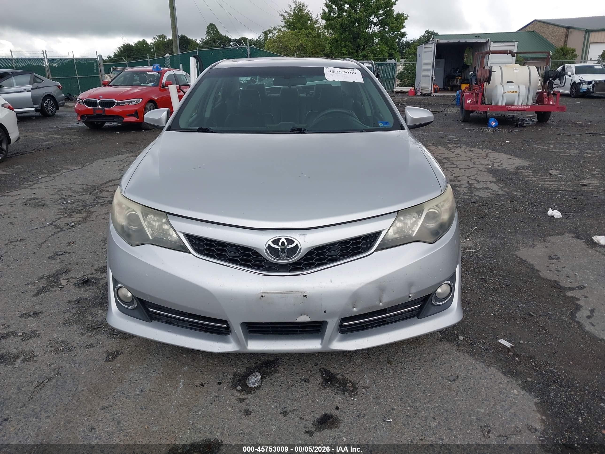 2012 Toyota Camry Se Серый vin: 4T1BF1FK4CU161417