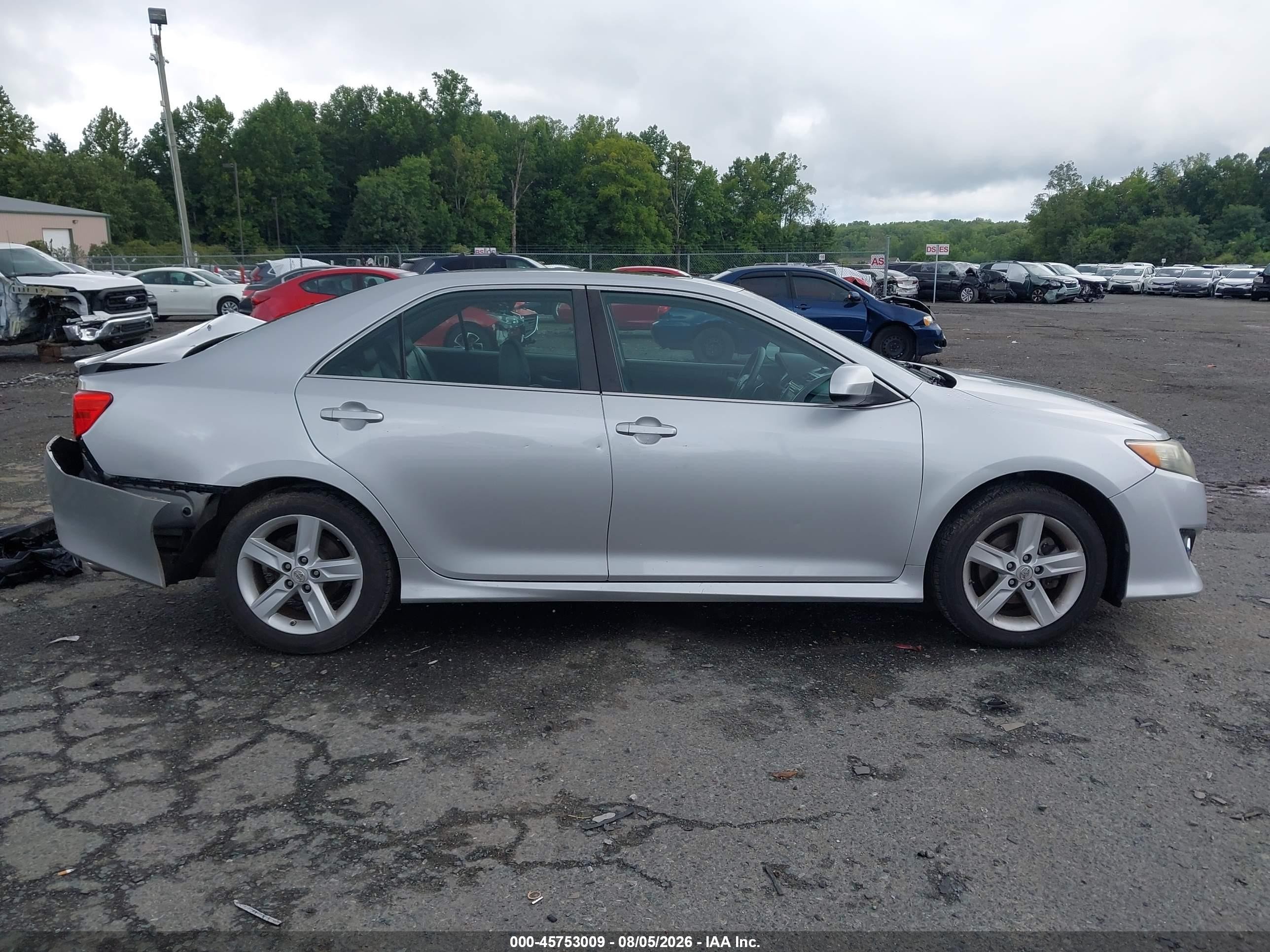2012 Toyota Camry Se Серый vin: 4T1BF1FK4CU161417