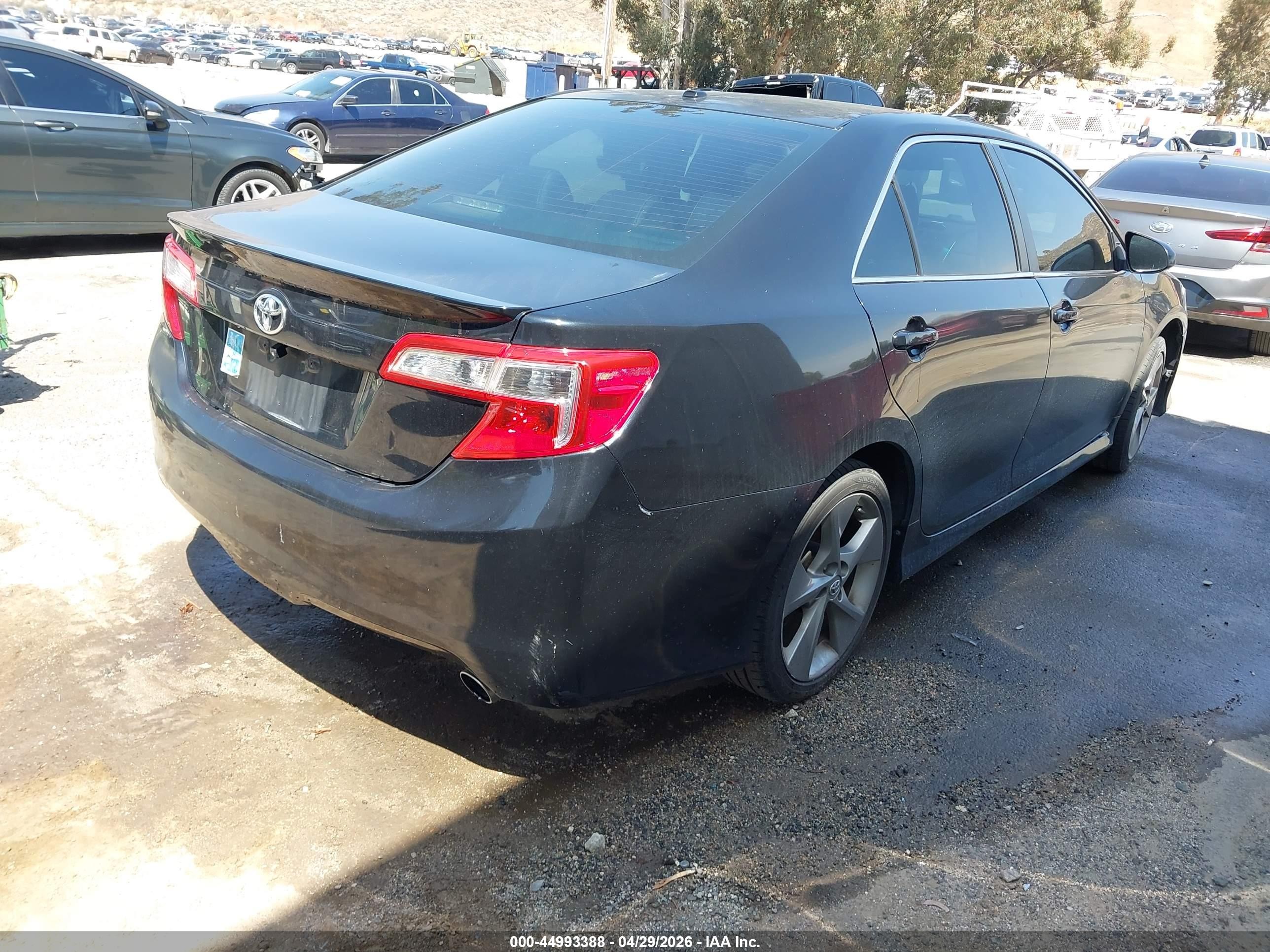 2012 Toyota Camry Se Limited Edition Black vin: 4T1BF1FK4CU166407