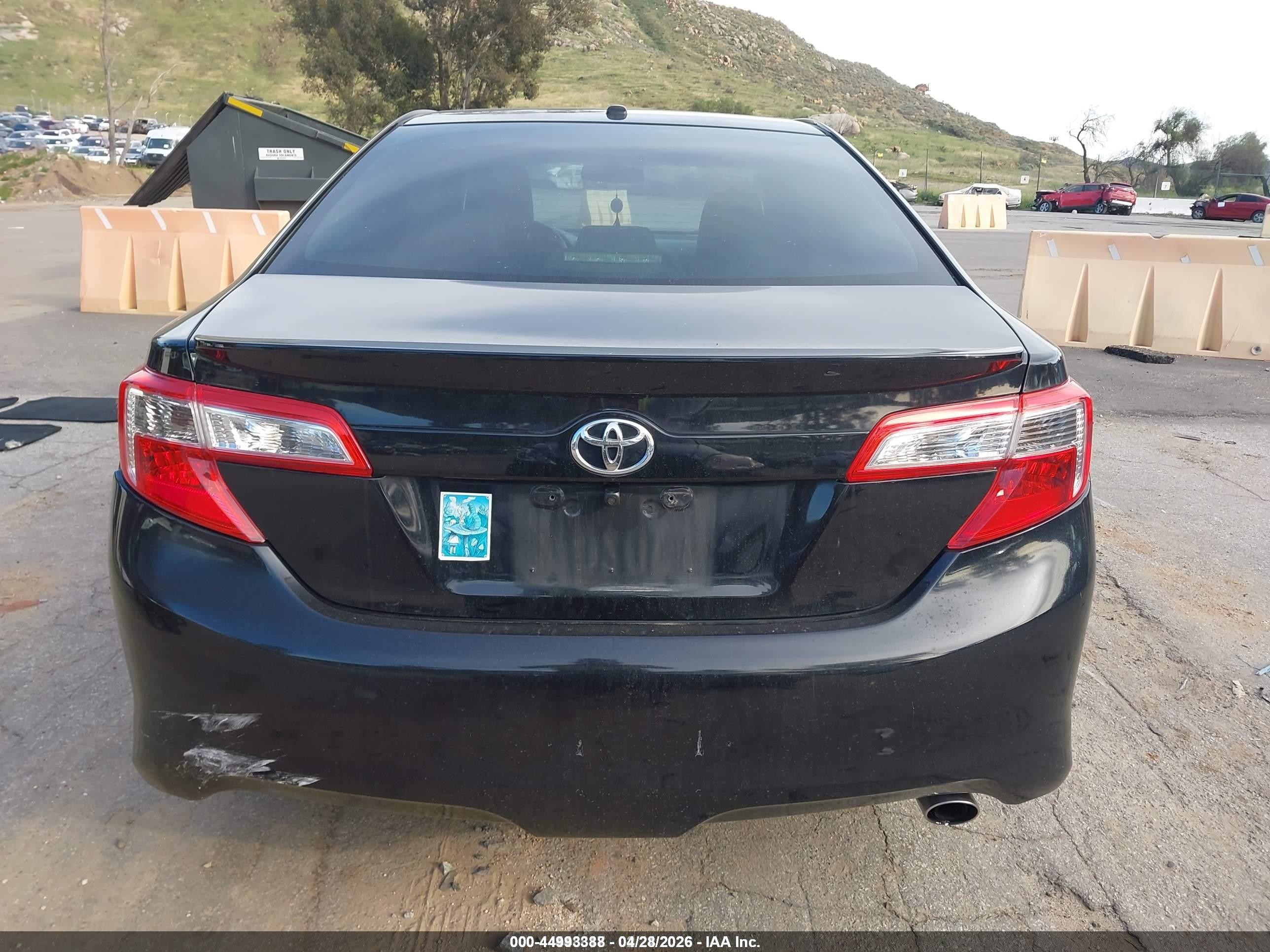 2012 Toyota Camry Se Limited Edition Black vin: 4T1BF1FK4CU166407