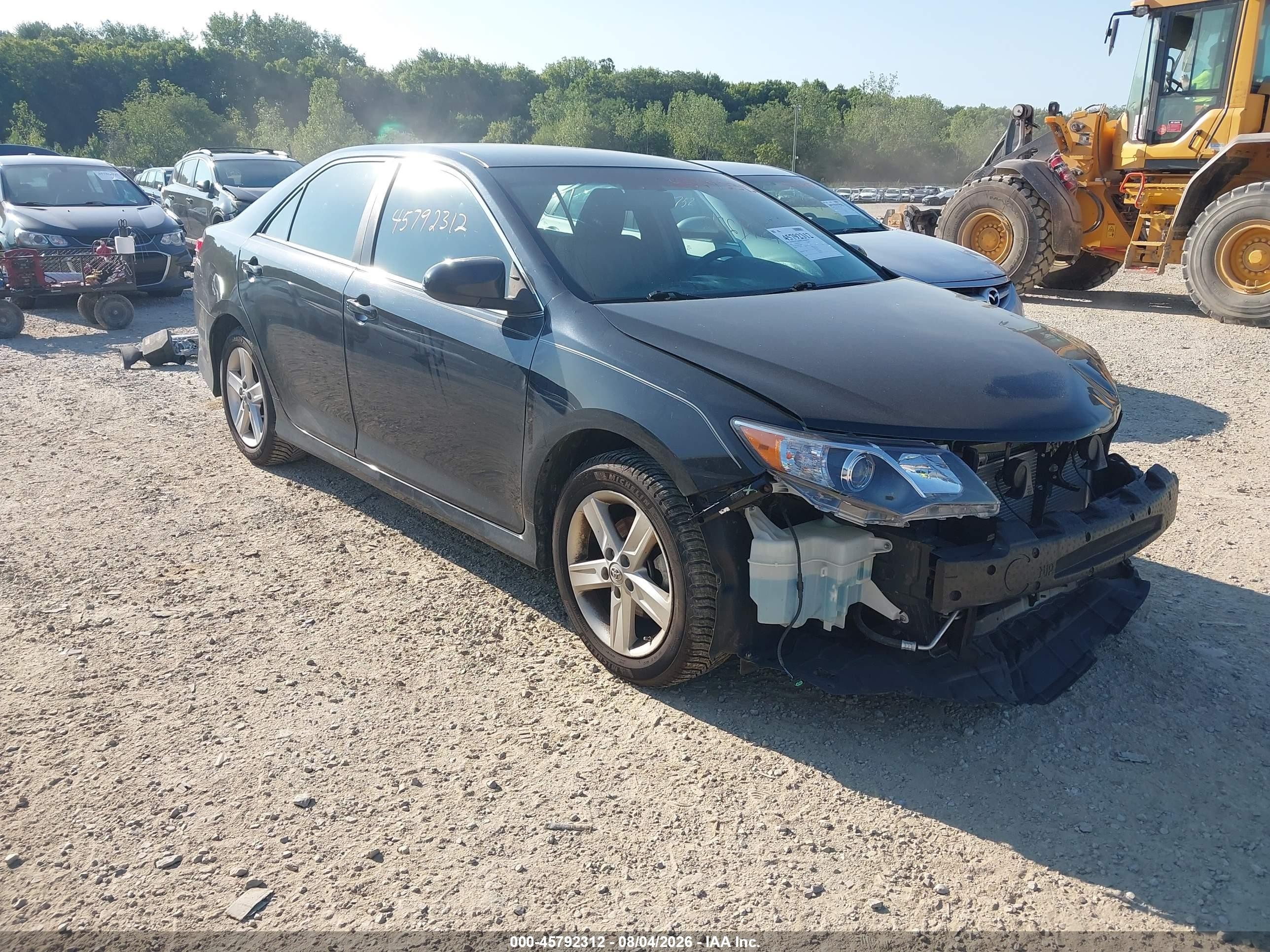 2012 Toyota Camry Se Black vin: 4T1BF1FK4CU166701