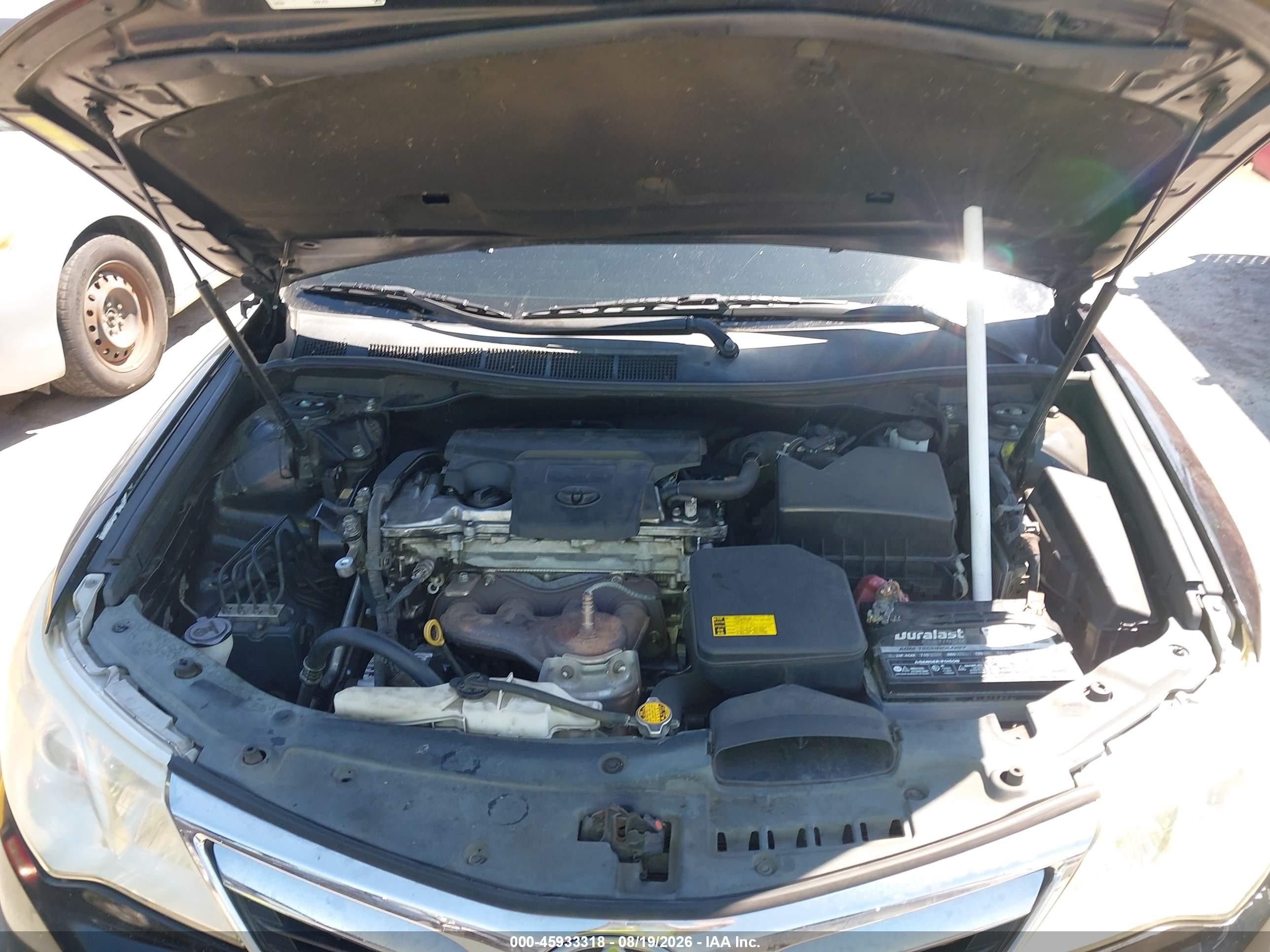 2012 Toyota Camry Le Black vin: 4T1BF1FK4CU168707