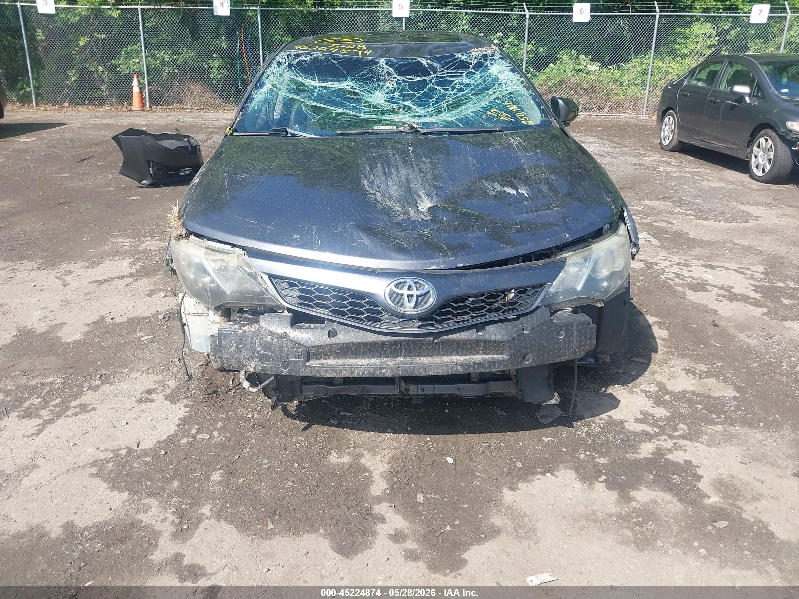 2012 Toyota Camry Se Gray vin: 4T1BF1FK4CU183627