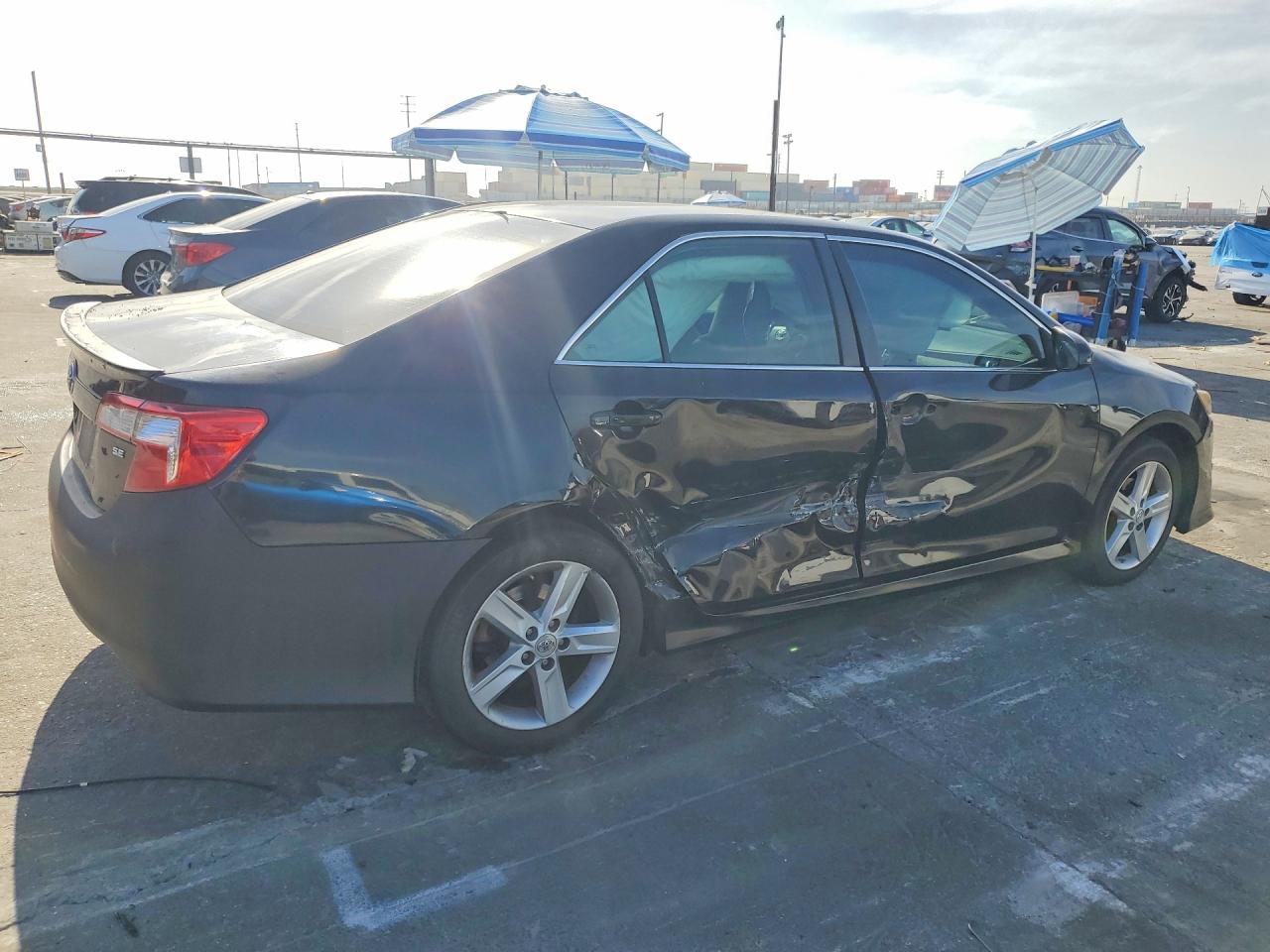 2012 Toyota Camry Se Black vin: 4T1BF1FK4CU192537