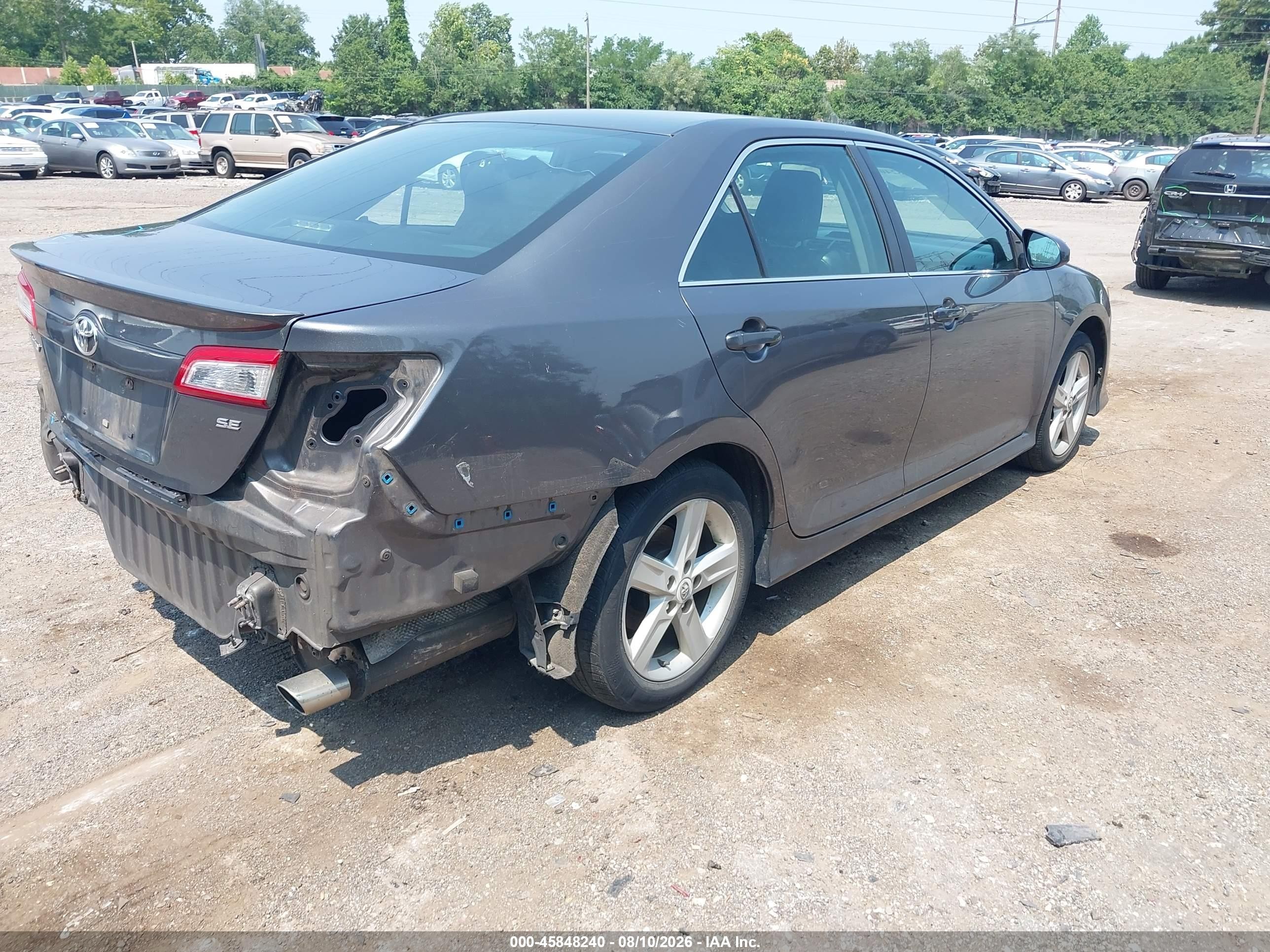 2012 Toyota Camry Se Gray vin: 4T1BF1FK4CU199309
