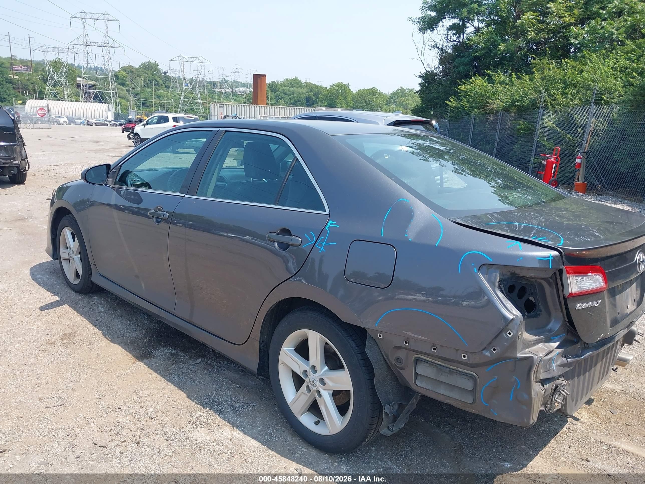 2012 Toyota Camry Se Gray vin: 4T1BF1FK4CU199309