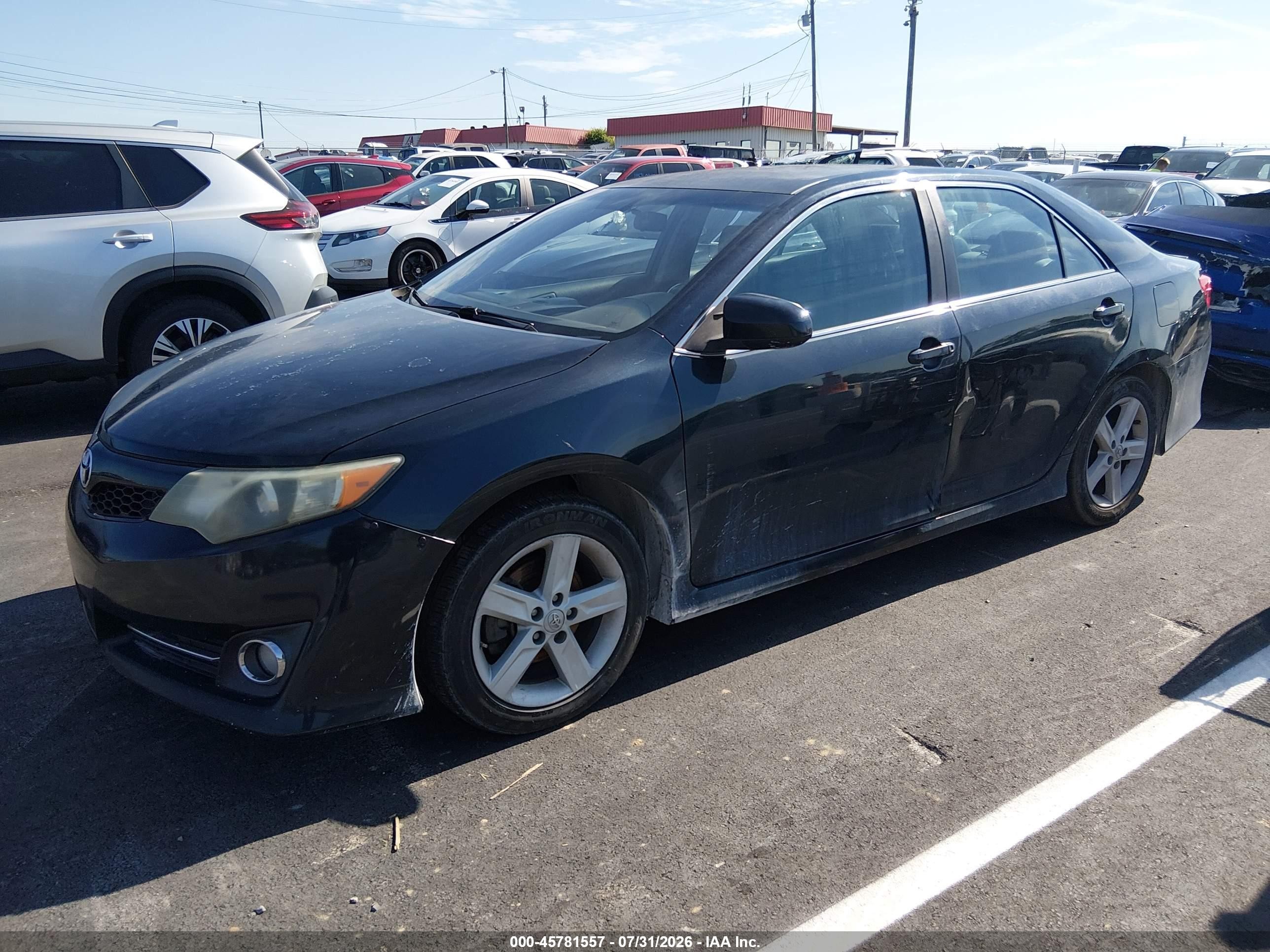 2012 Toyota Camry Se Черный vin: 4T1BF1FK4CU199858