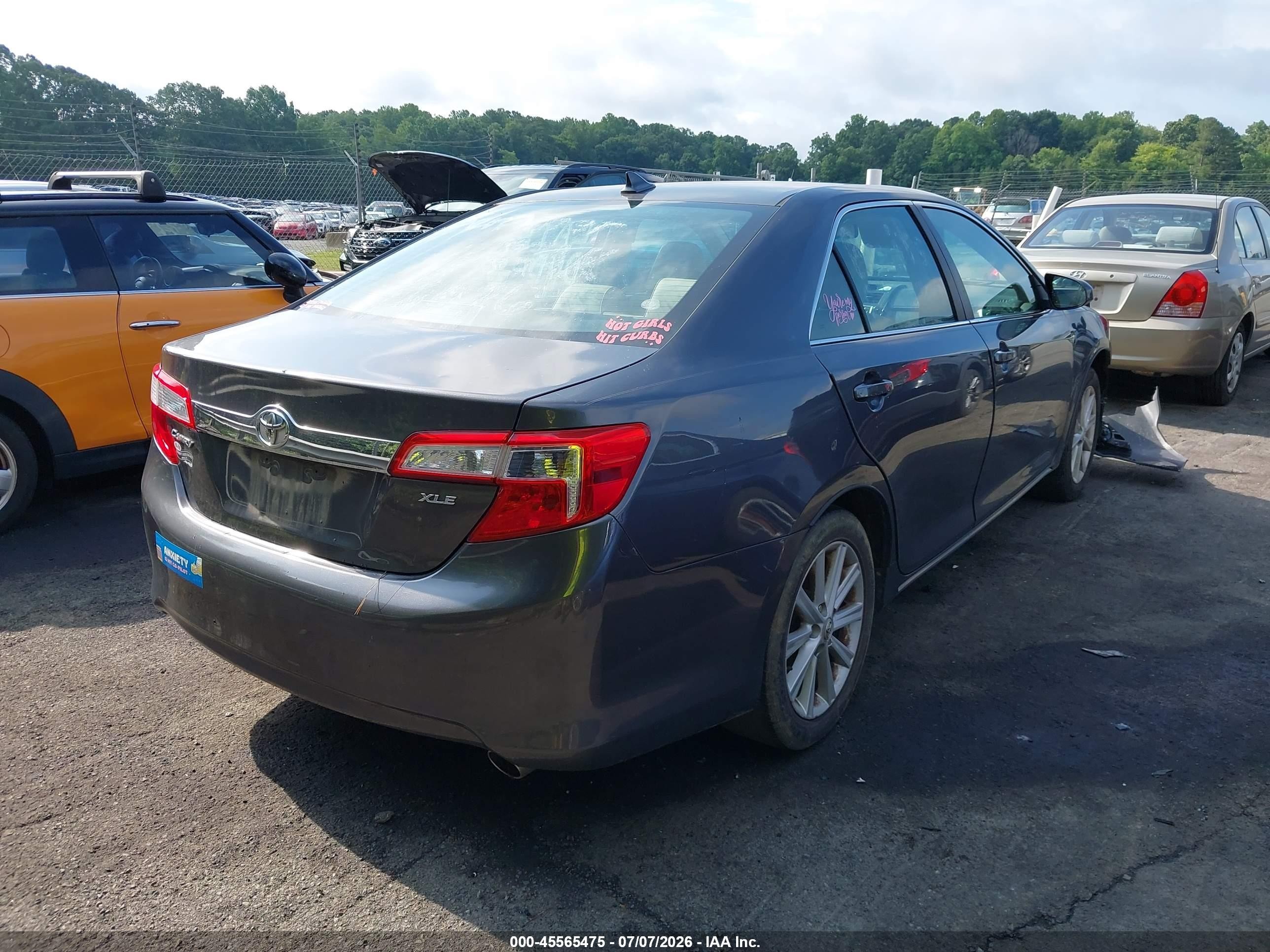 2012 Toyota Camry Xle Gray vin: 4T1BF1FK4CU501794