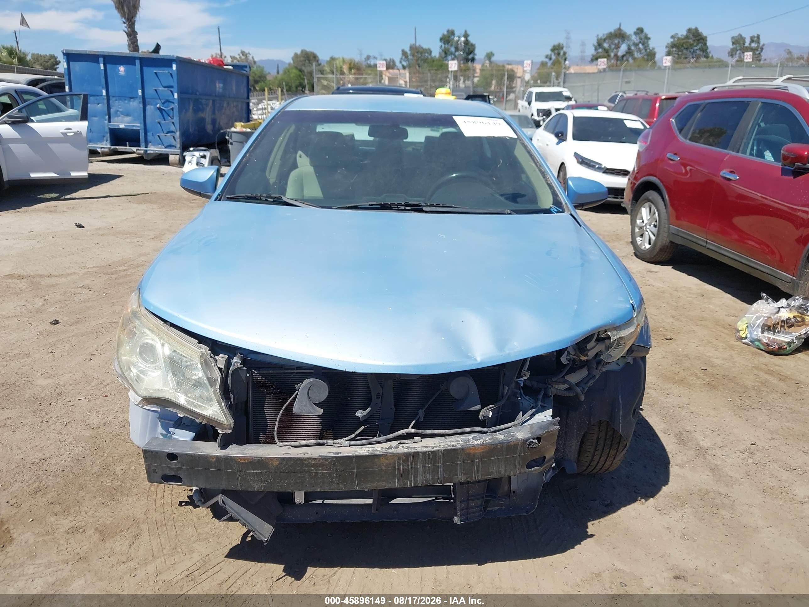 2012 Toyota Camry L Light Blue vin: 4T1BF1FK4CU520085