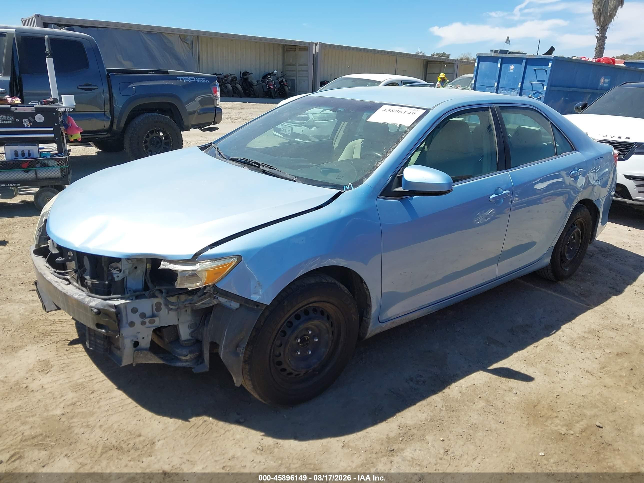 2012 Toyota Camry L Light Blue vin: 4T1BF1FK4CU520085