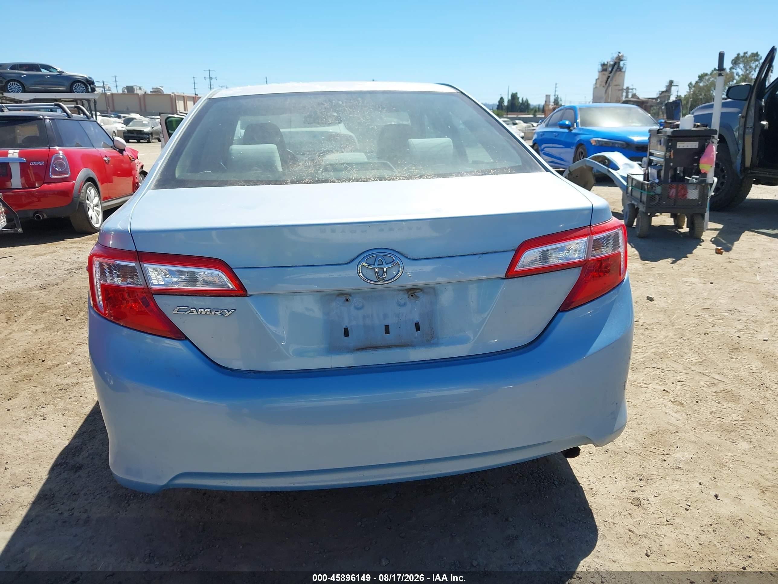 2012 Toyota Camry L Light Blue vin: 4T1BF1FK4CU520085
