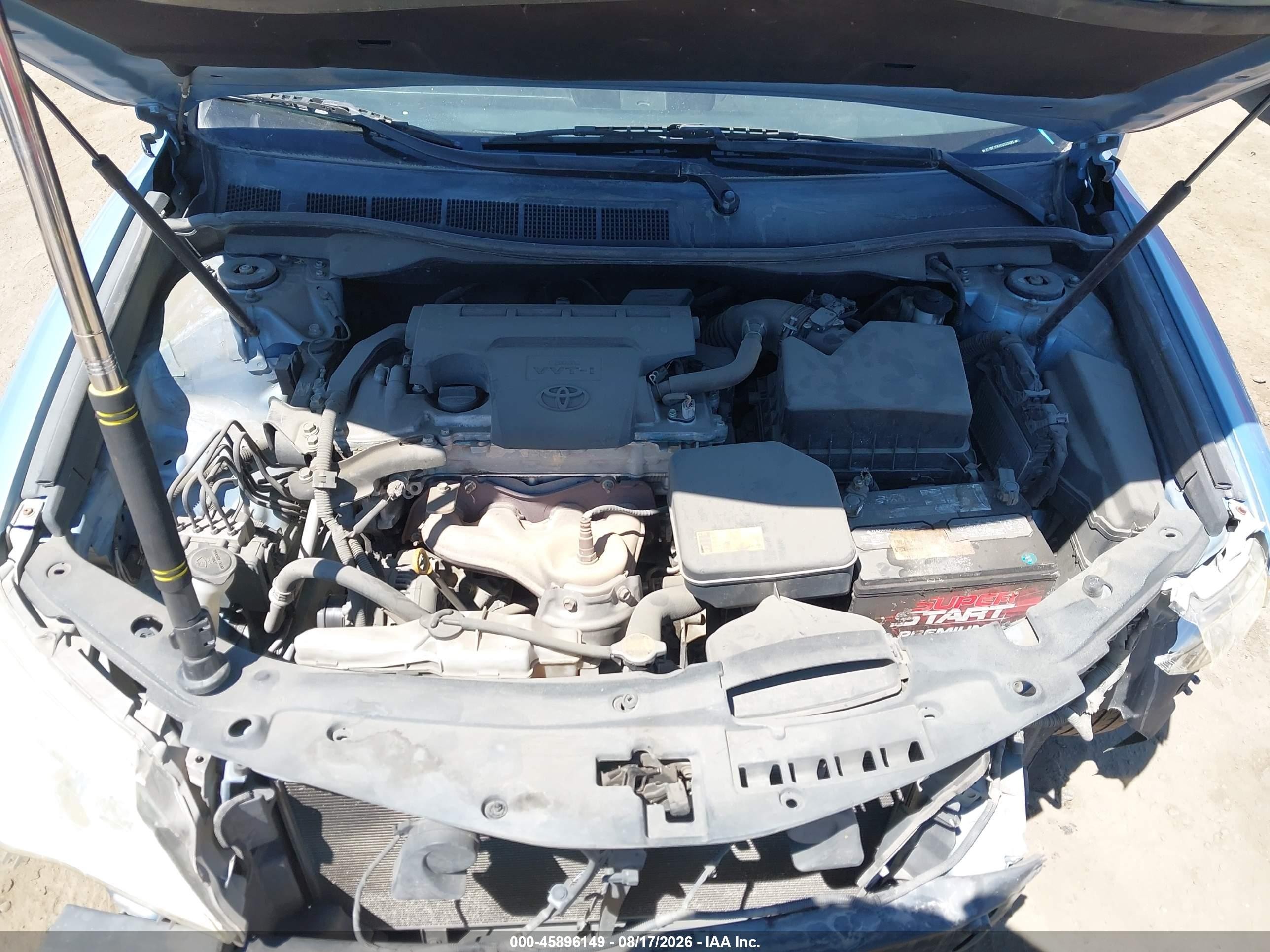 2012 Toyota Camry L Light Blue vin: 4T1BF1FK4CU520085