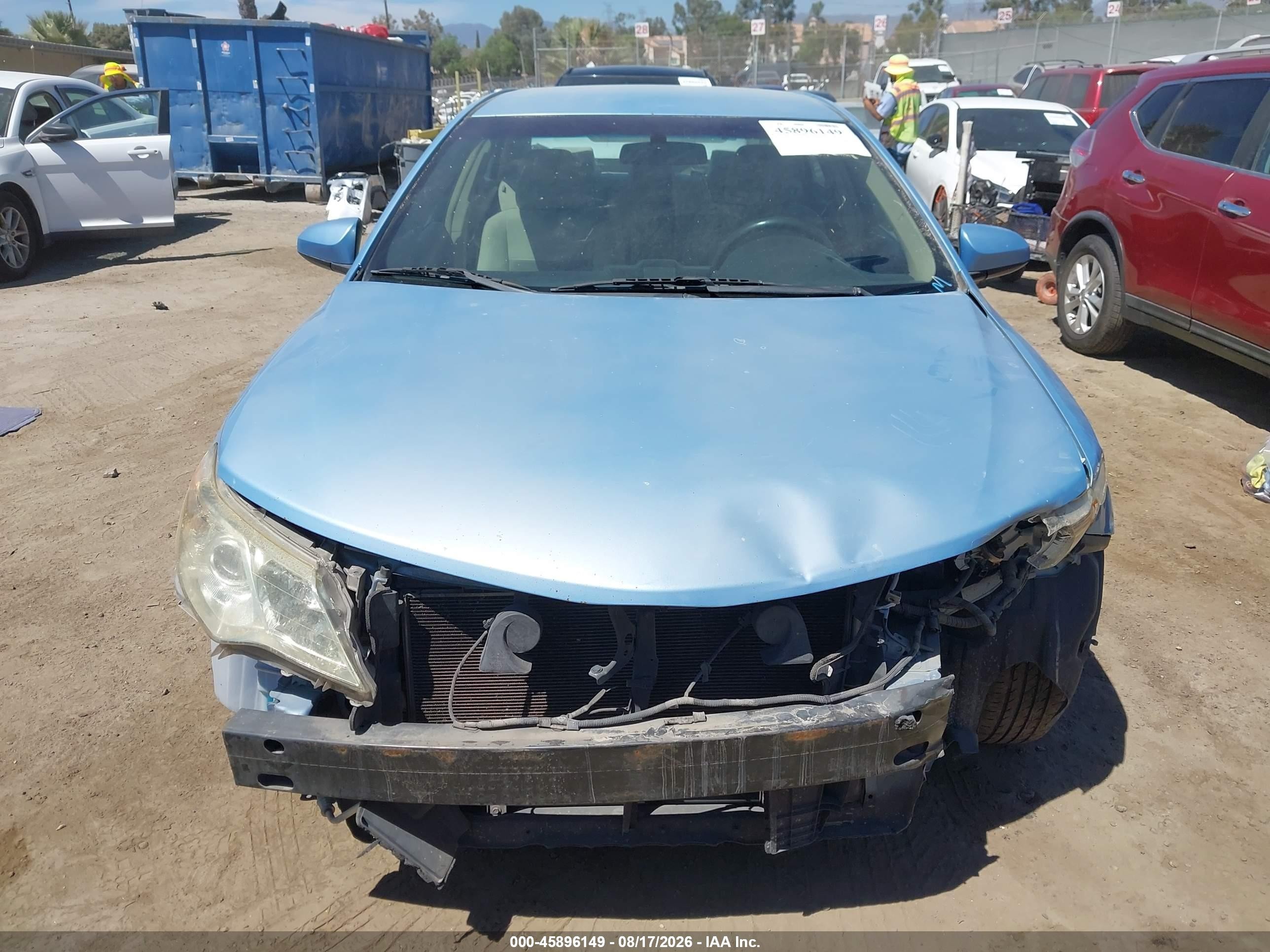 2012 Toyota Camry L Light Blue vin: 4T1BF1FK4CU520085