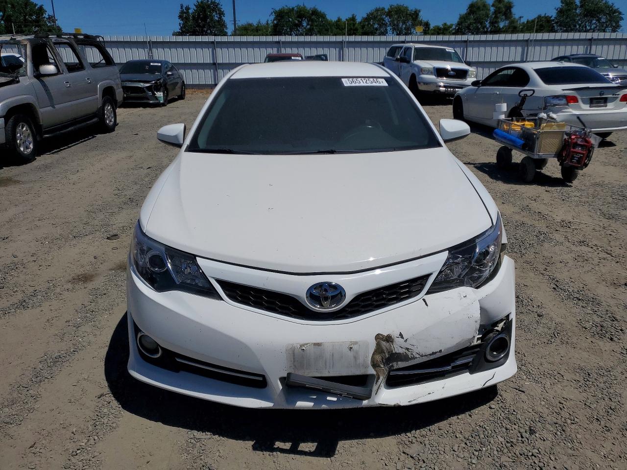 2012 Toyota Camry Se White vin: 4T1BF1FK4CU528509