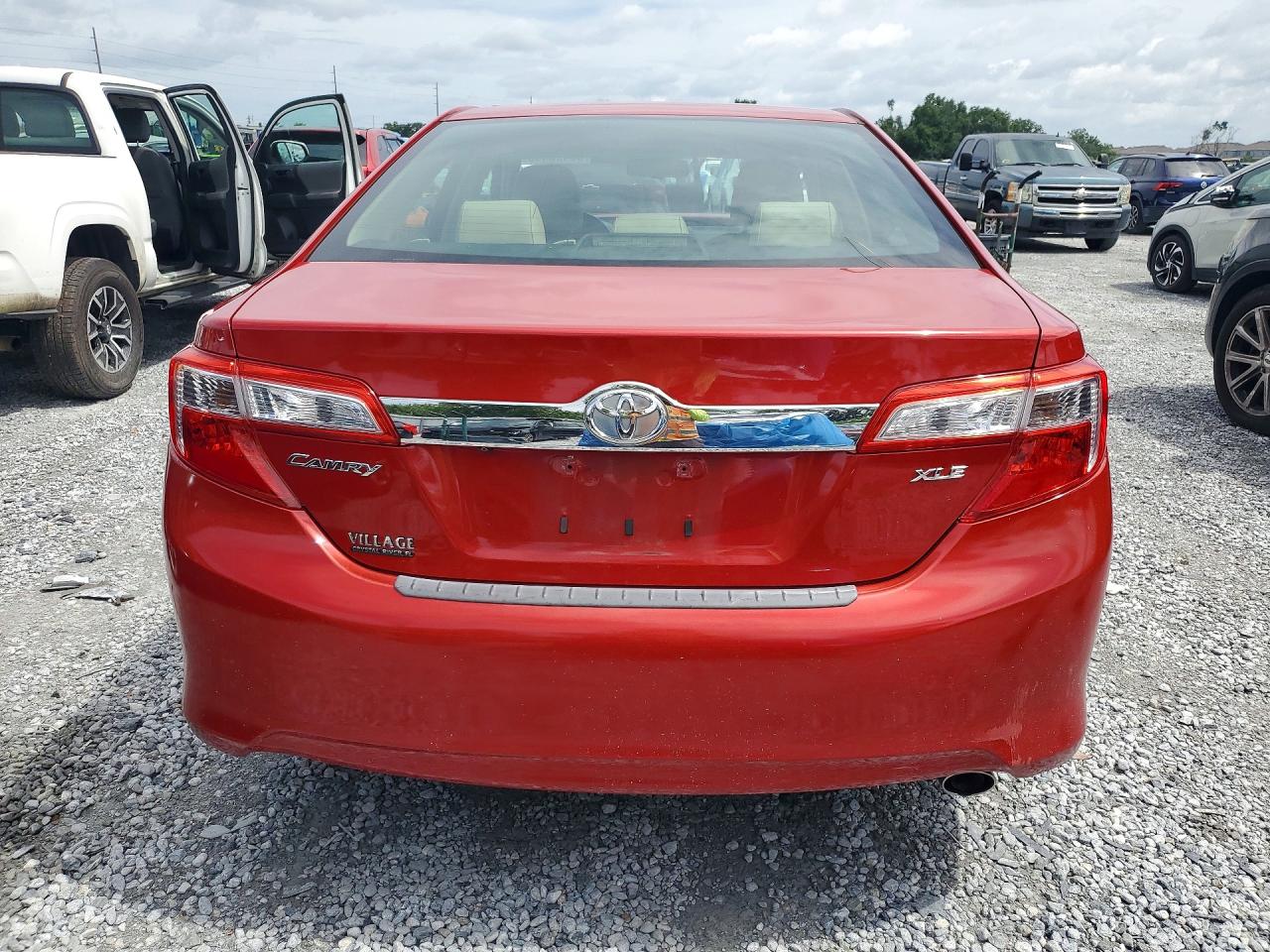 2012 Toyota Camry Xle Красный vin: 4T1BF1FK4CU529448