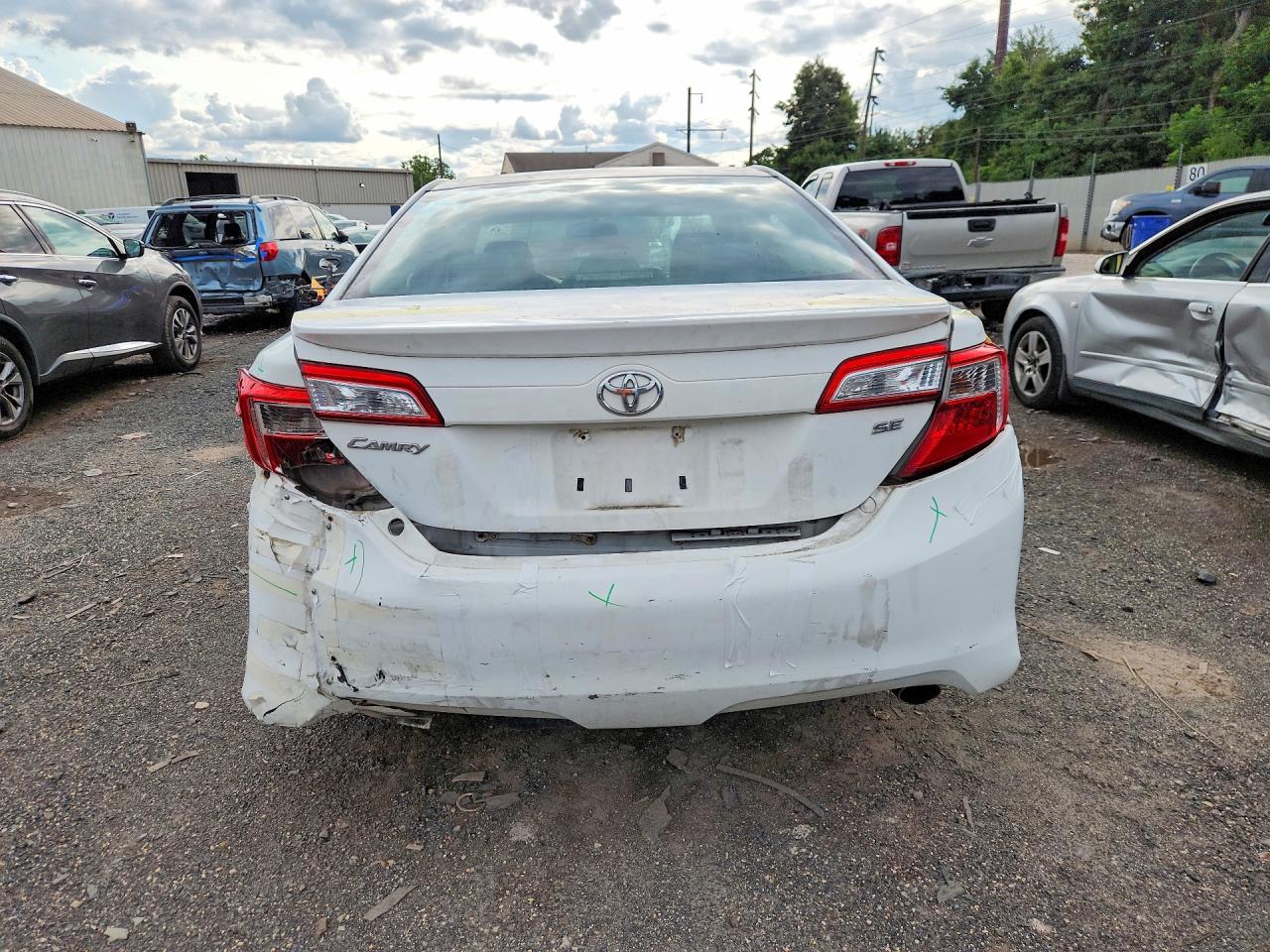 2012 Toyota Camry Se Белый vin: 4T1BF1FK4CU533337