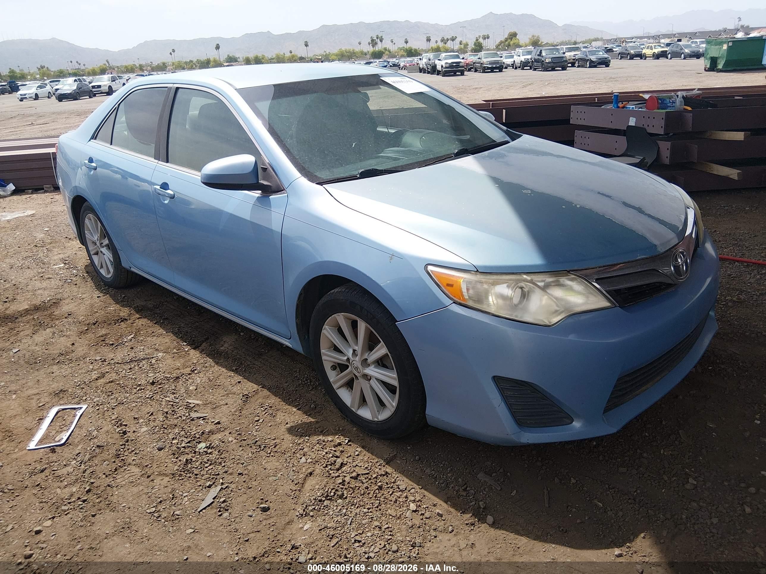 2012 Toyota Camry Le Синий vin: 4T1BF1FK4CU536349