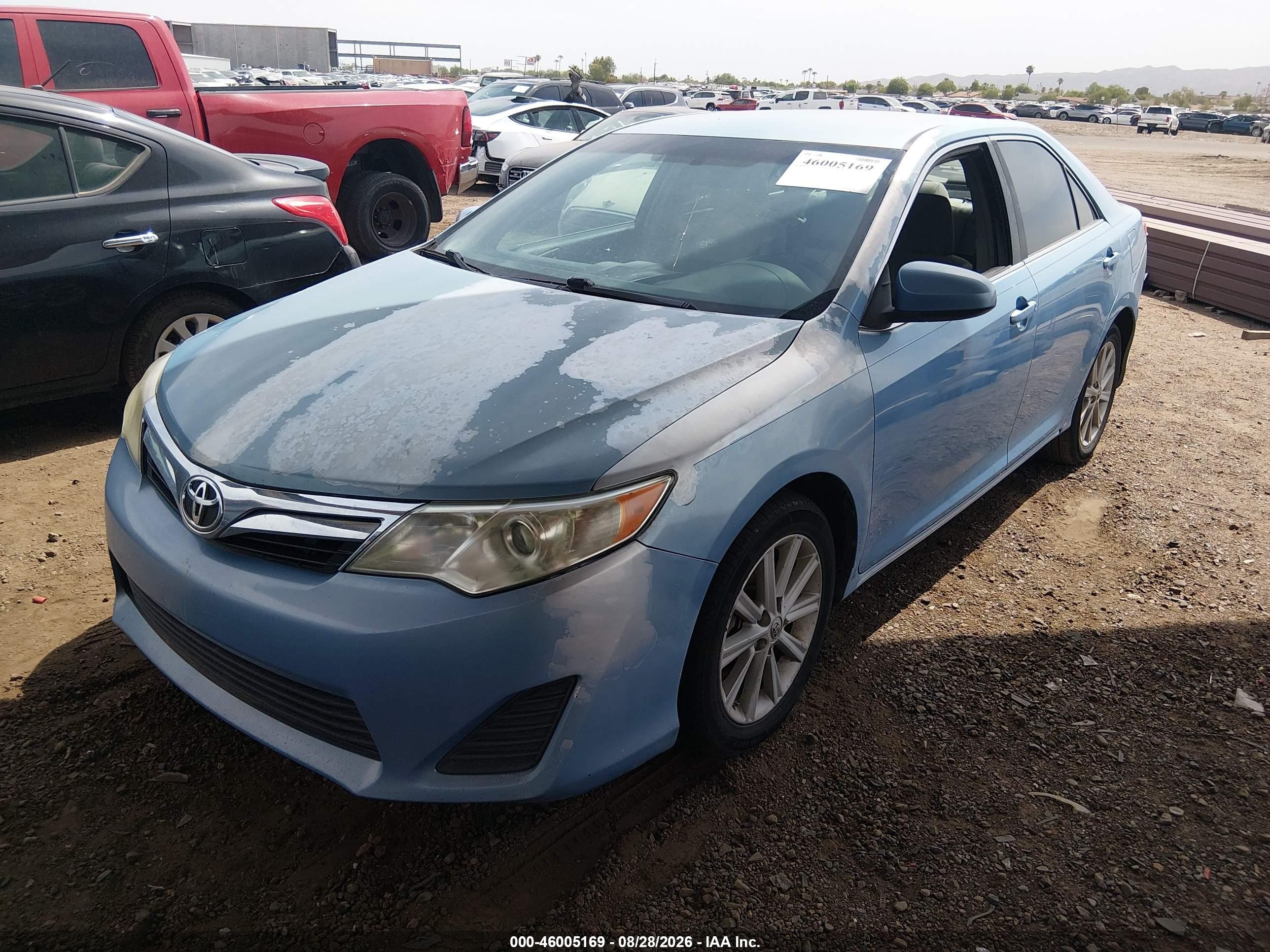 2012 Toyota Camry Le Blue vin: 4T1BF1FK4CU536349