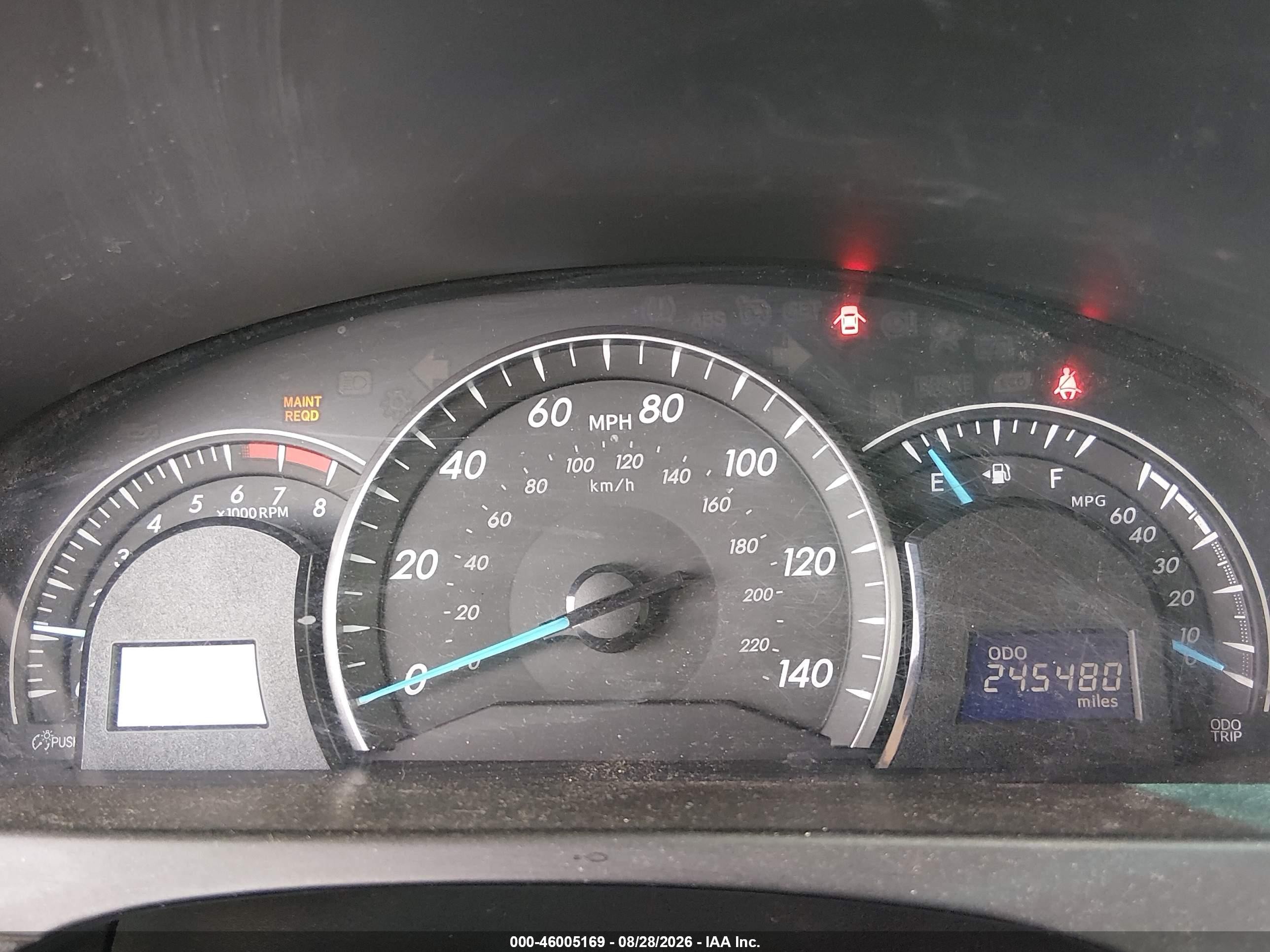 2012 Toyota Camry Le Blue vin: 4T1BF1FK4CU536349