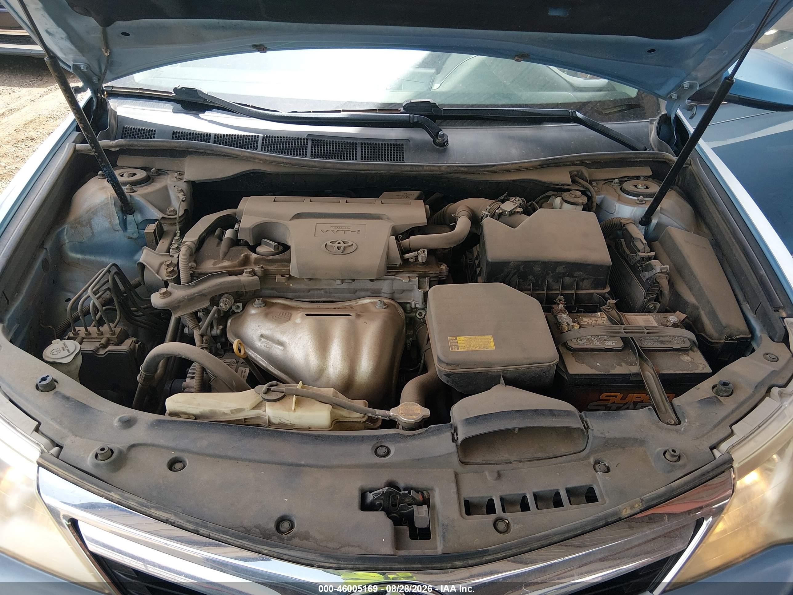 2012 Toyota Camry Le Blue vin: 4T1BF1FK4CU536349