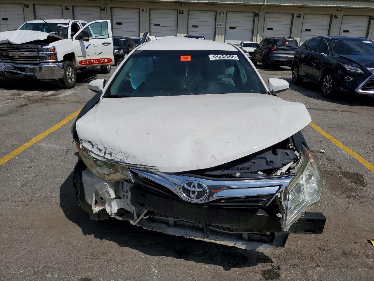 2012 Toyota Camry Le White vin: 4T1BF1FK4CU542636