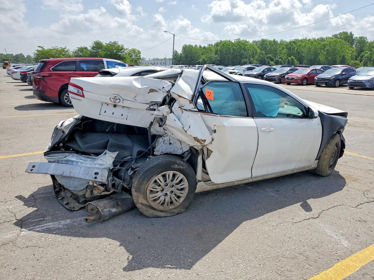 2012 Toyota Camry Le White vin: 4T1BF1FK4CU542636
