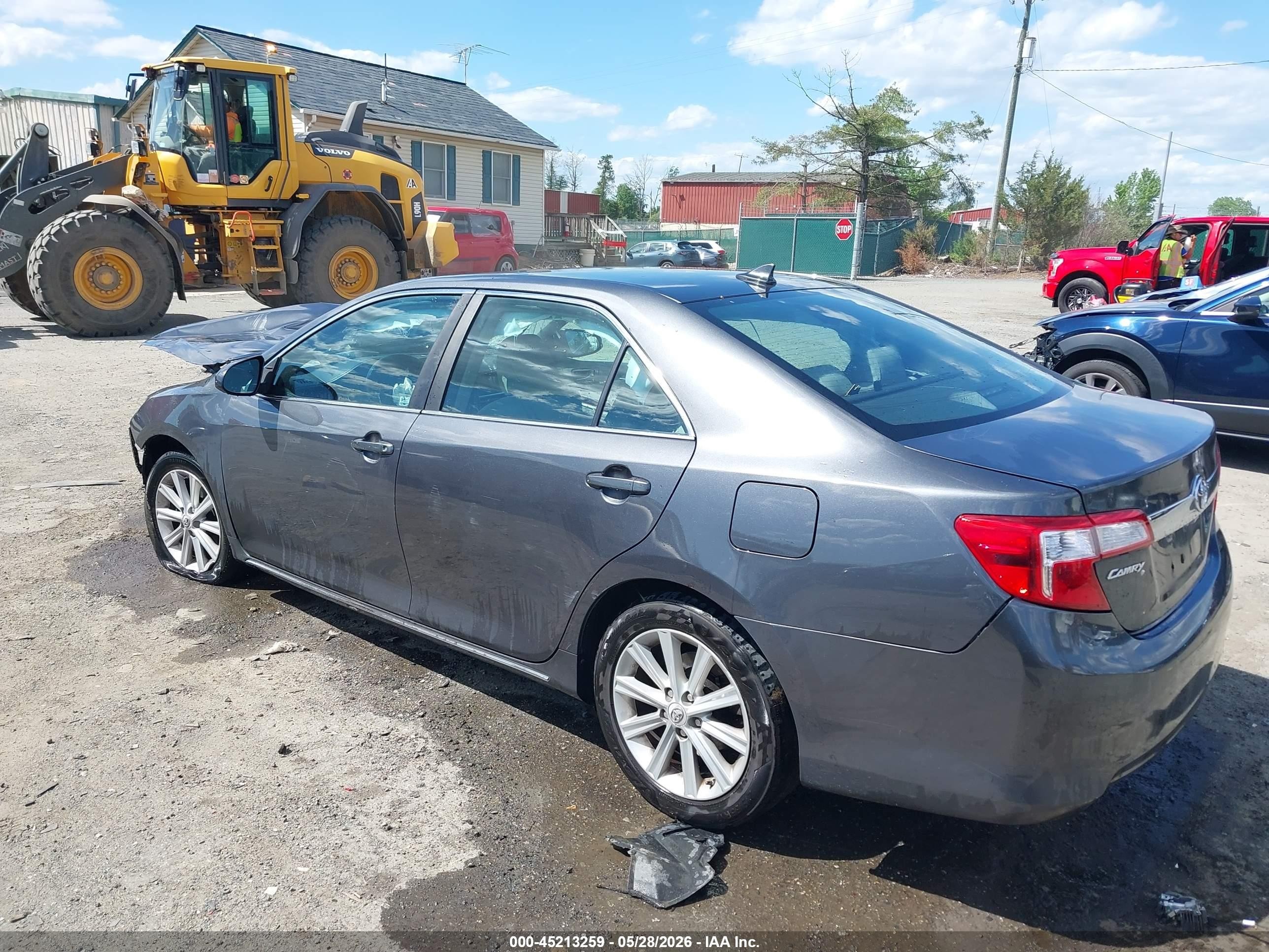 2012 Toyota Camry Xle Gray vin: 4T1BF1FK4CU543222