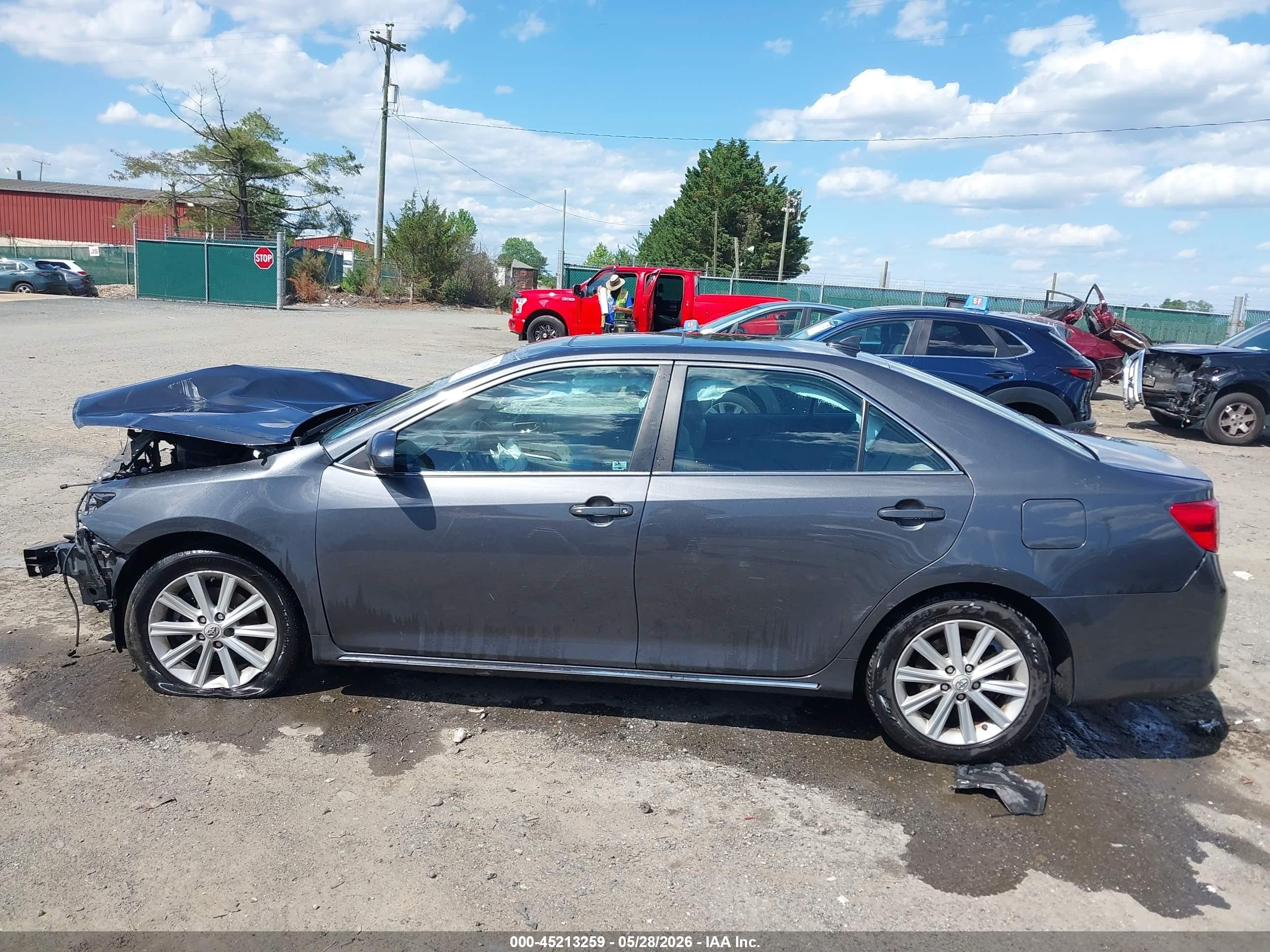 2012 Toyota Camry Xle Gray vin: 4T1BF1FK4CU543222