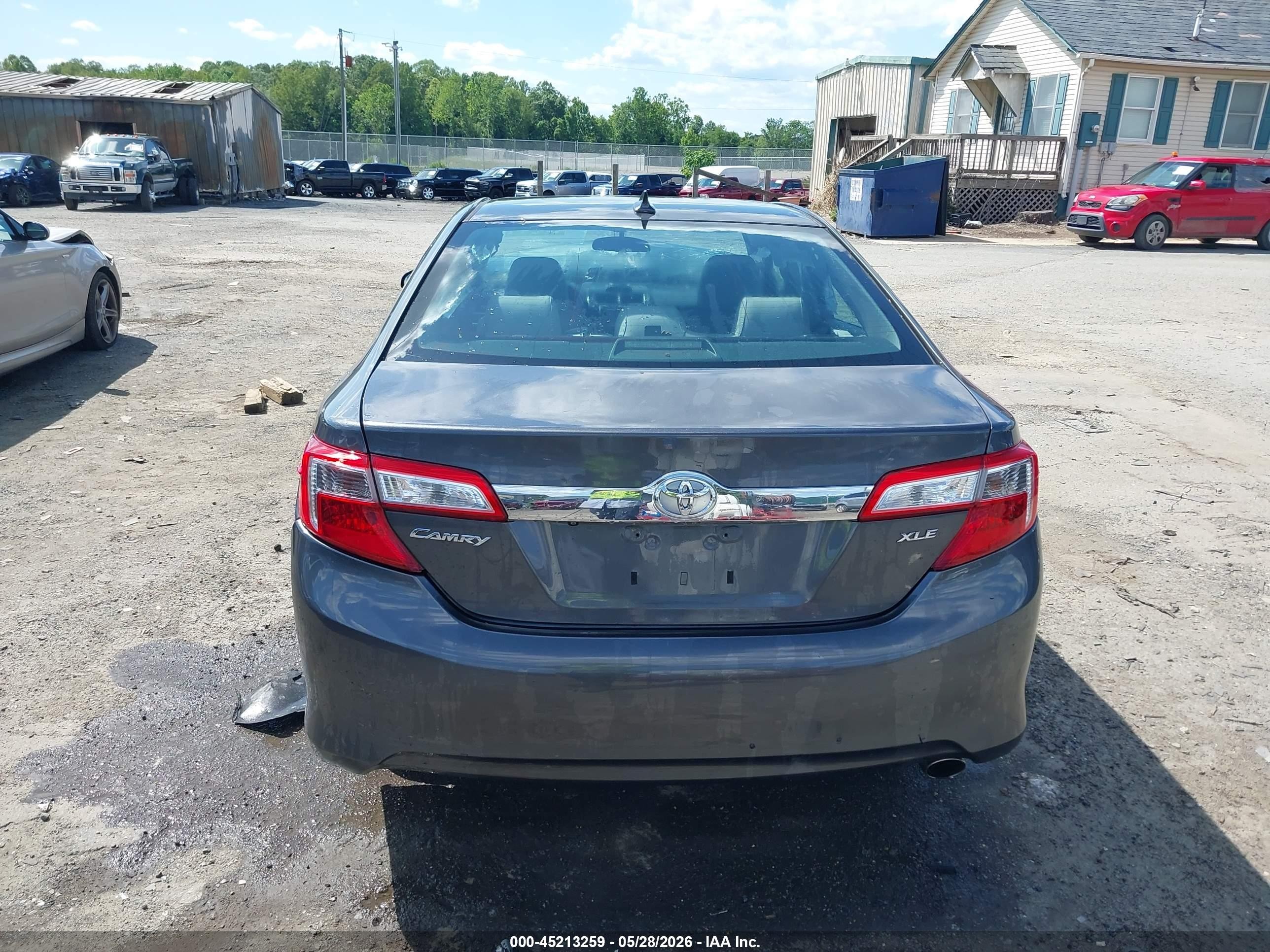 2012 Toyota Camry Xle Gray vin: 4T1BF1FK4CU543222