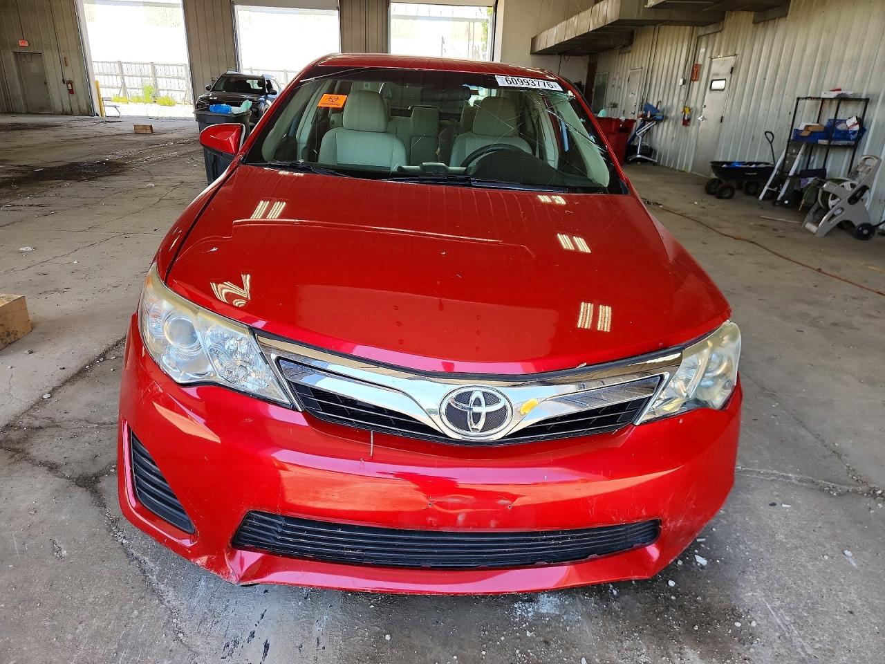 2012 Toyota Camry Le Red vin: 4T1BF1FK4CU548503