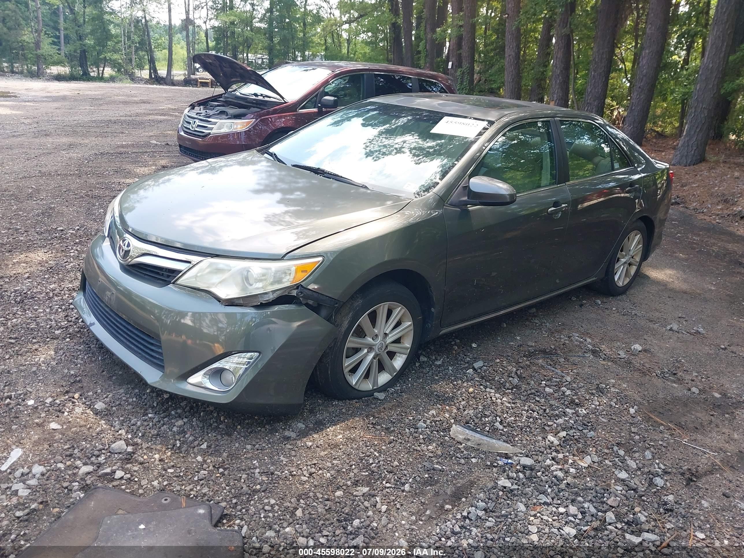 2012 Toyota Camry Xle Green vin: 4T1BF1FK4CU552504