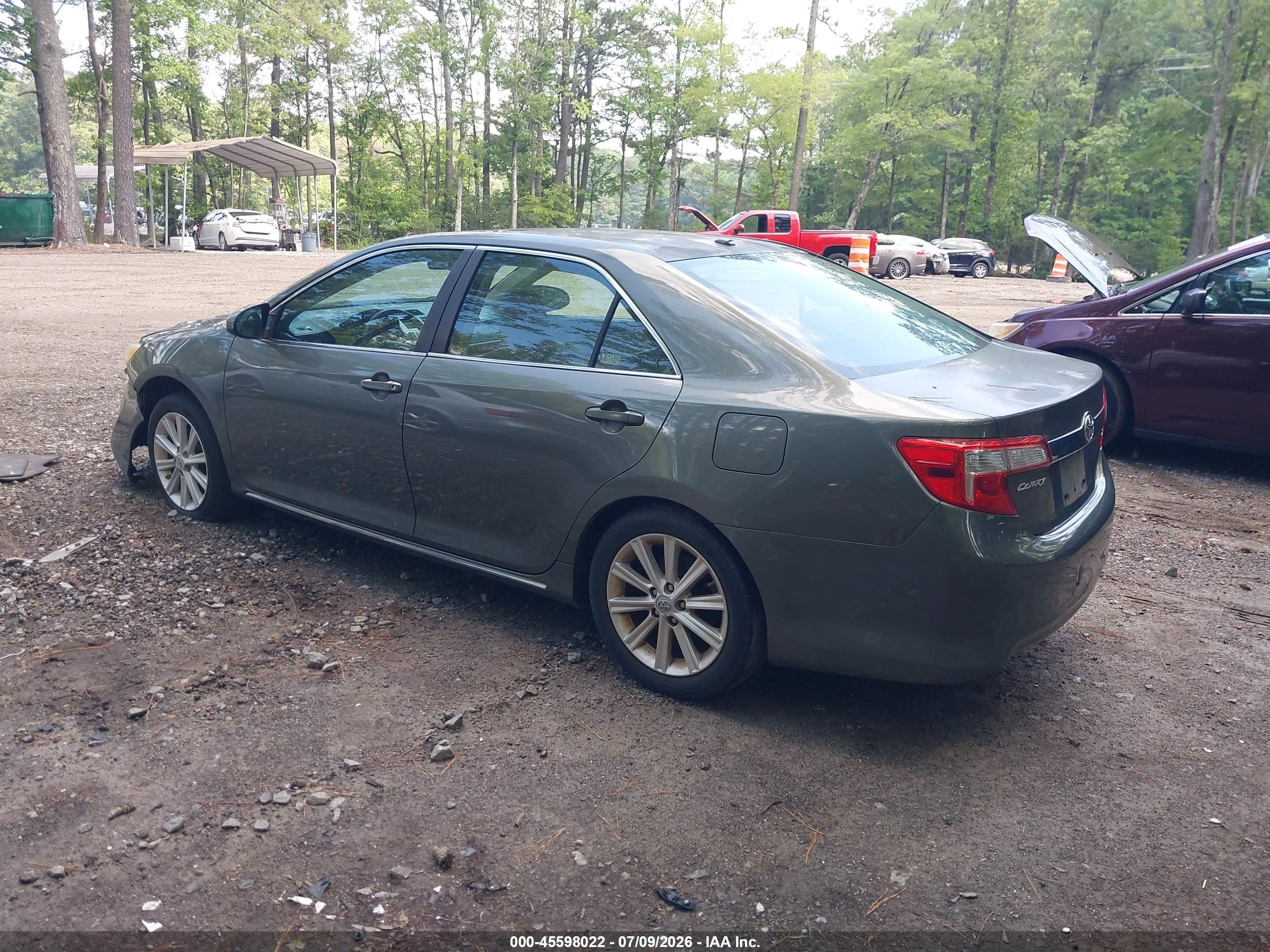 2012 Toyota Camry Xle Green vin: 4T1BF1FK4CU552504