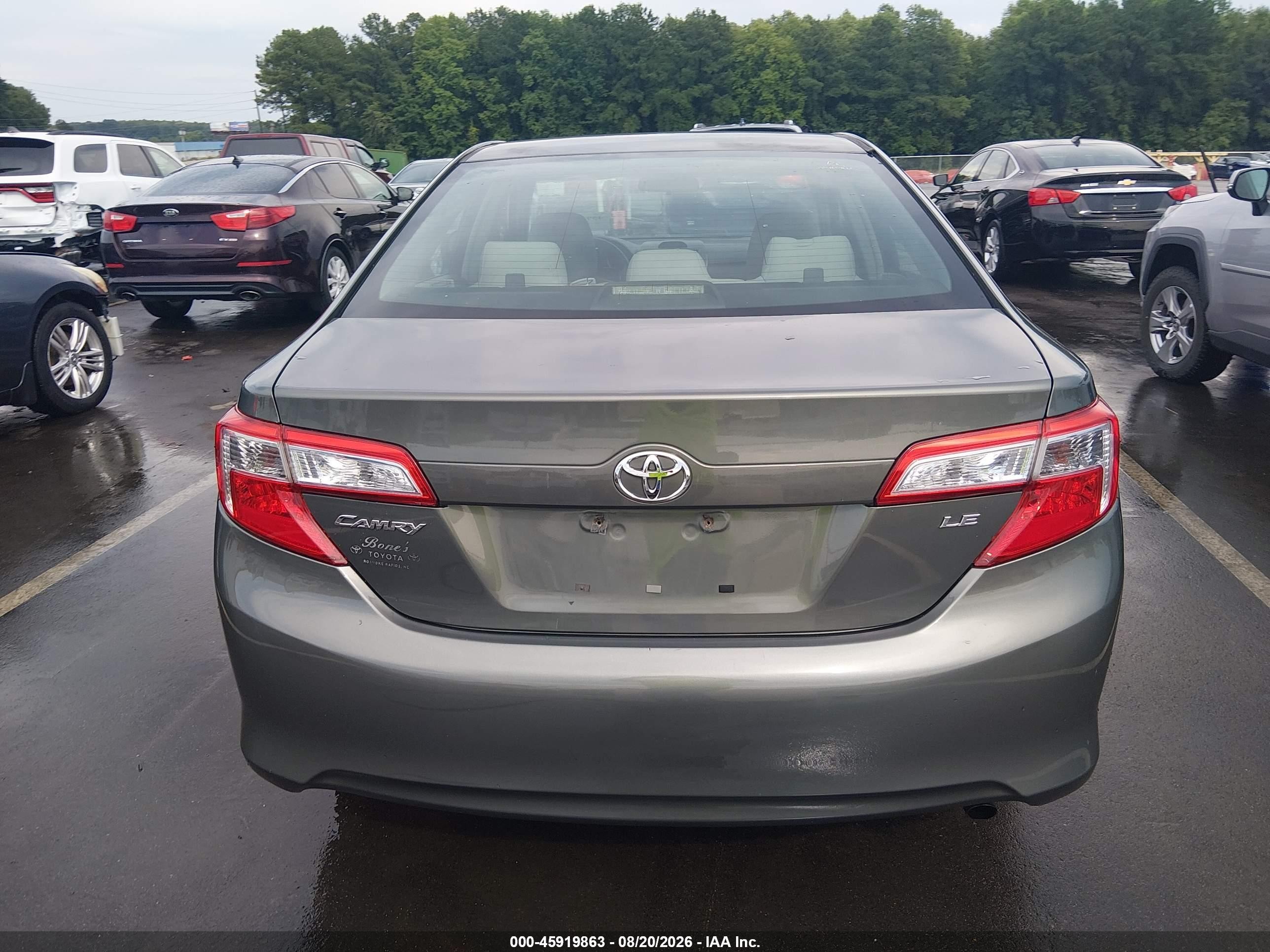 2012 Toyota Camry Le Pewter vin: 4T1BF1FK4CU554463